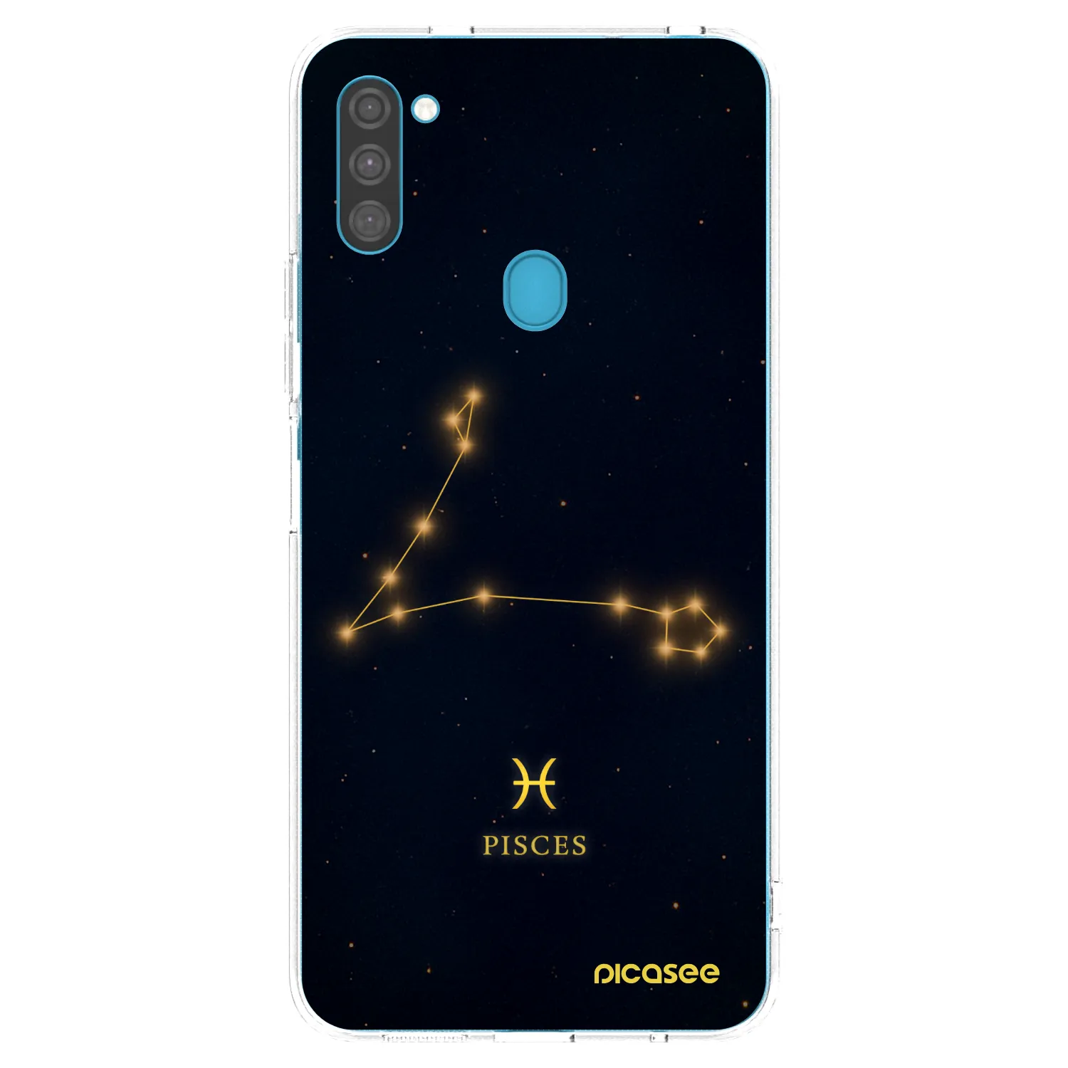 Picasee Samsung Galaxy M11 Hülle - Transparentes Silikon - PISCES