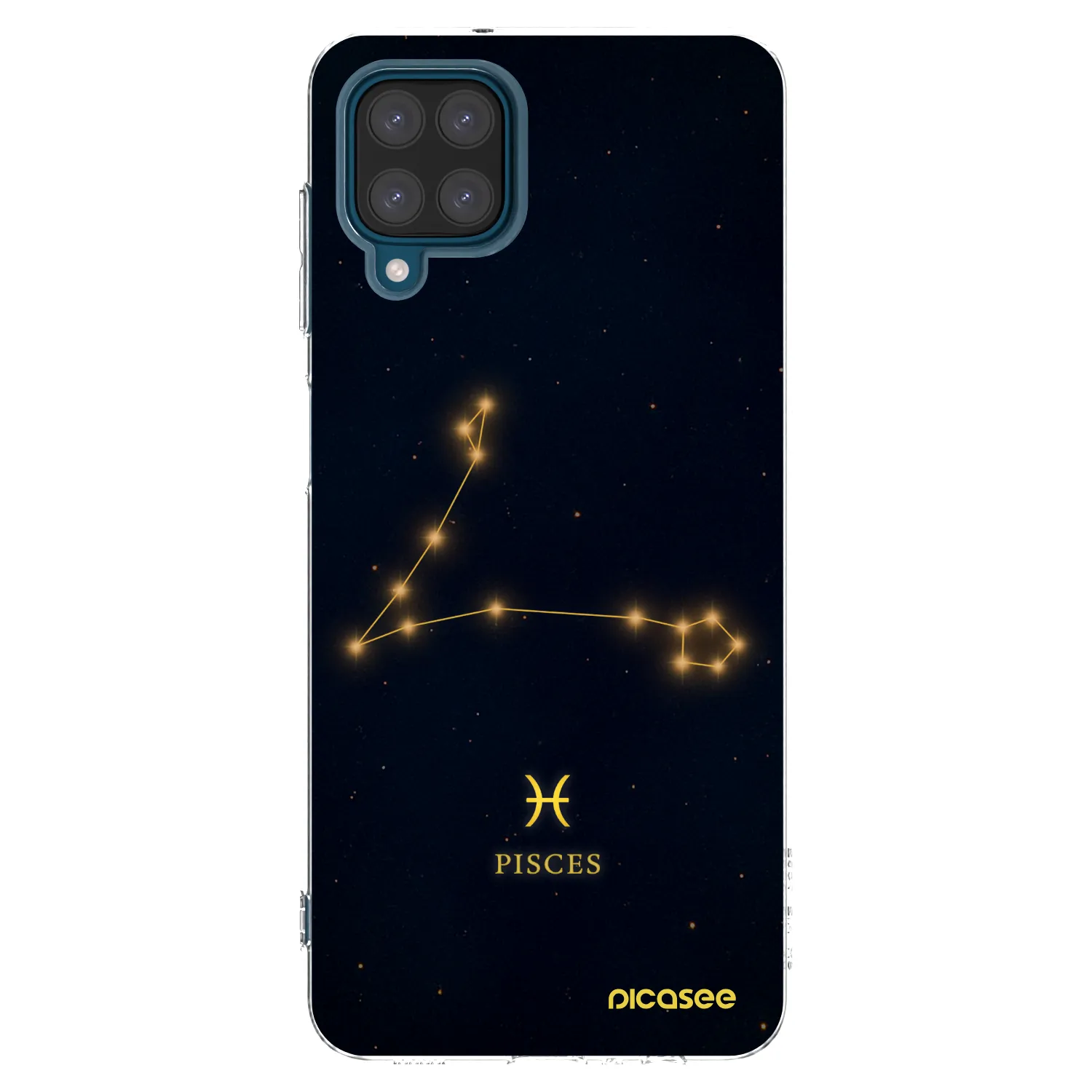 Picasee Samsung Galaxy A12 A125F Hülle - Transparentes Silikon - PISCES