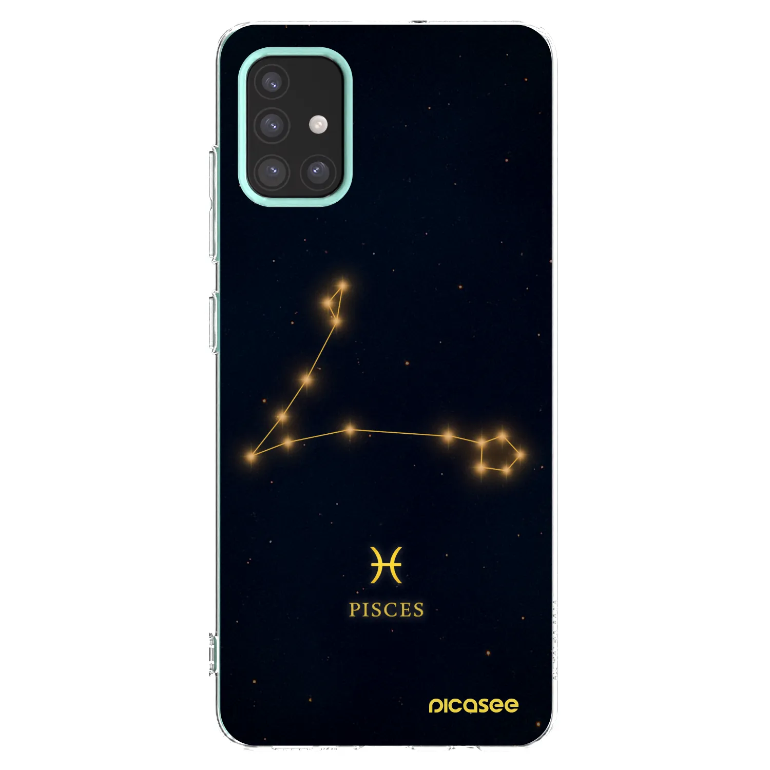 Picasee Samsung Galaxy M31s Hülle - Transparentes Silikon - PISCES