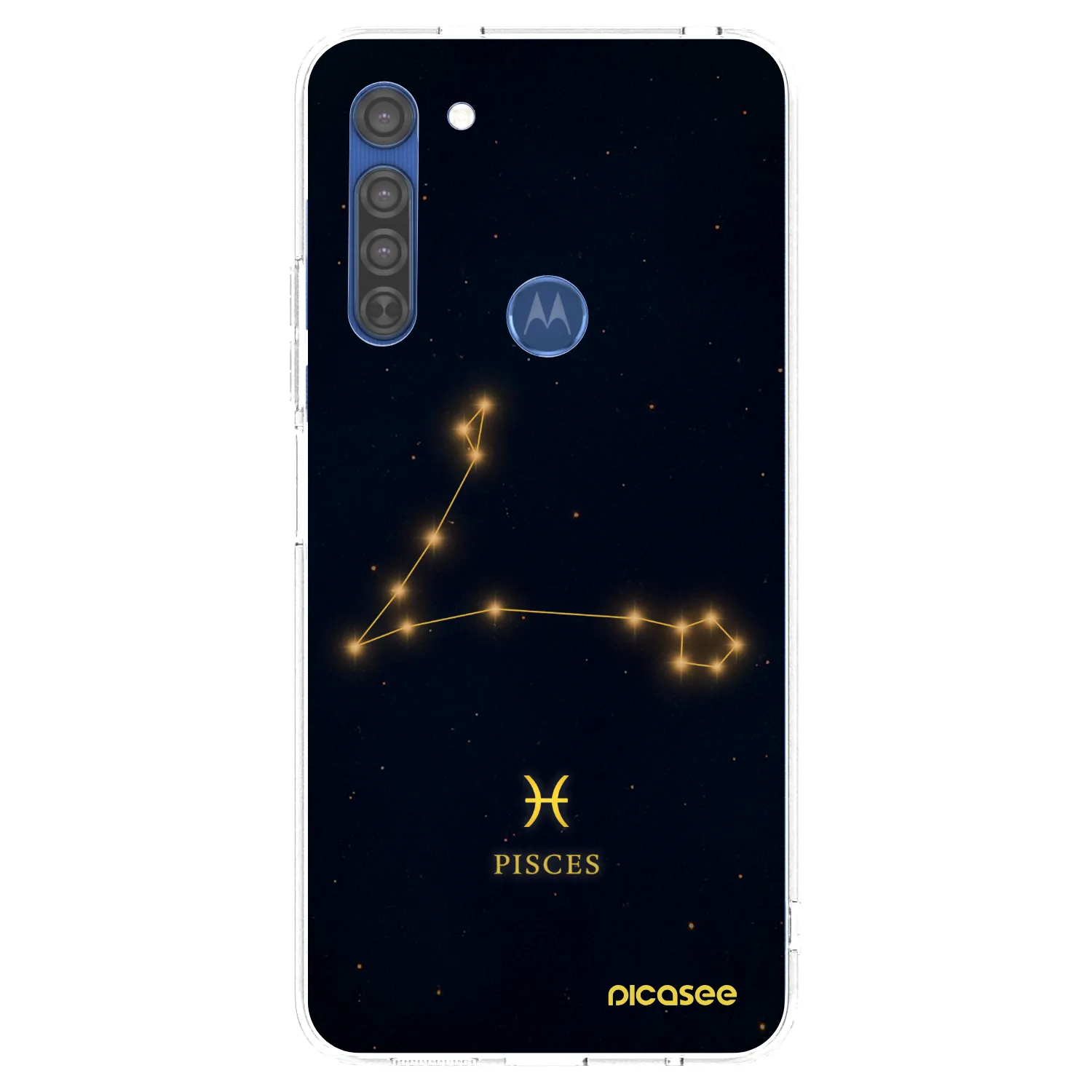 Picasee Motorola Moto G8 Hülle - Transparentes Silikon - PISCES