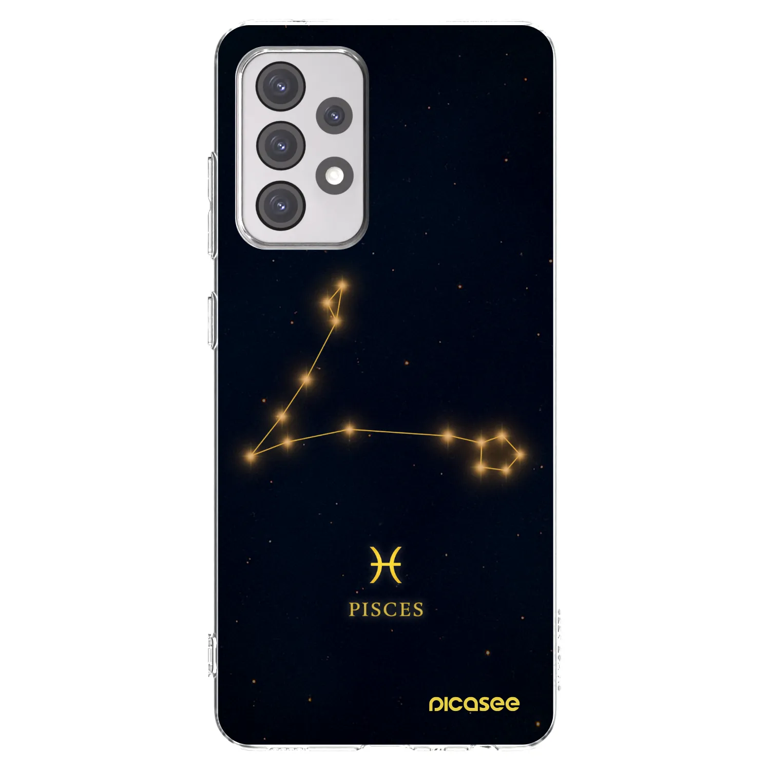 Picasee Samsung Galaxy A52 5G A525F Hülle - Transparentes Silikon - PISCES
