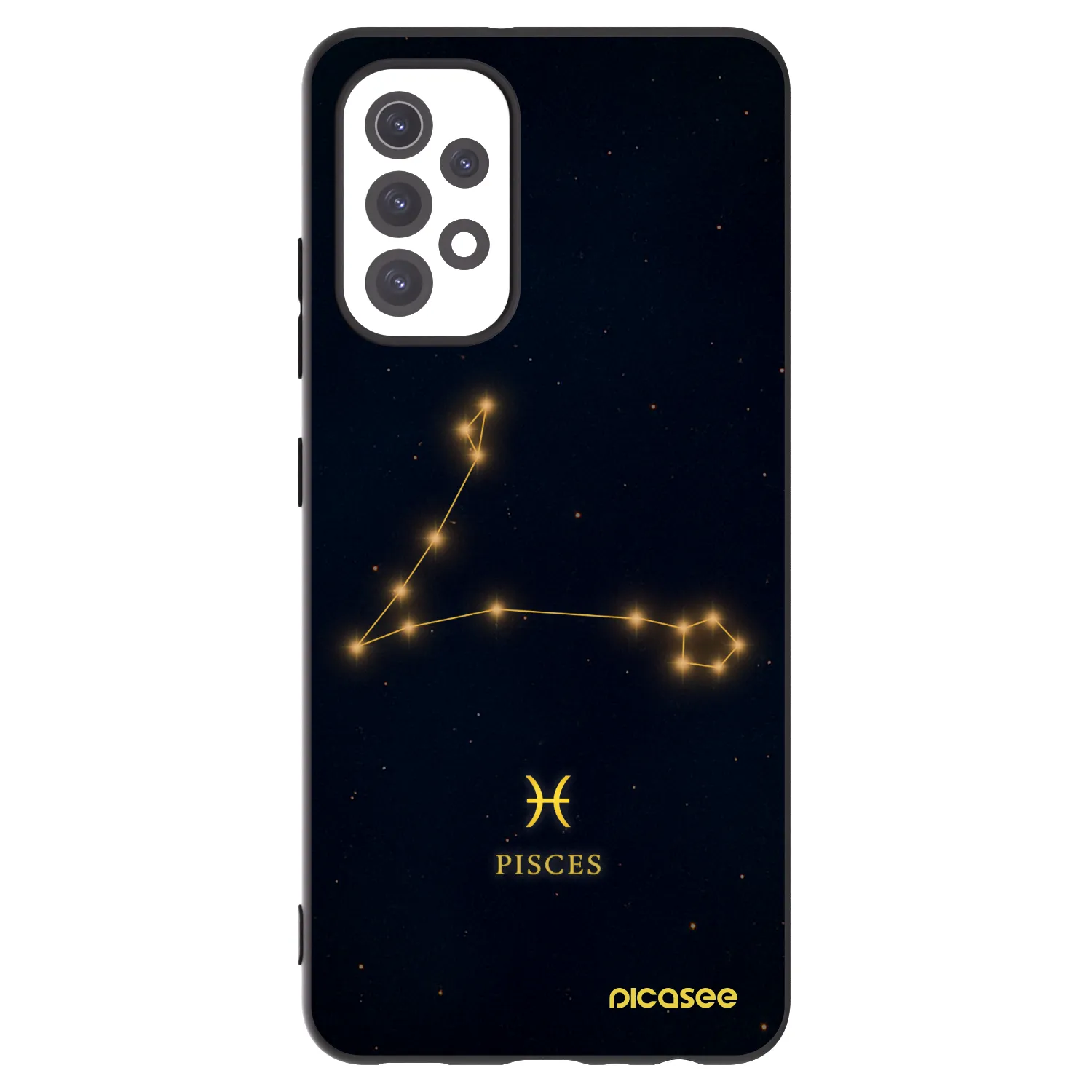 Picasee Samsung Galaxy A32 5G A326B Hülle - Schwarzes Silikon - PISCES