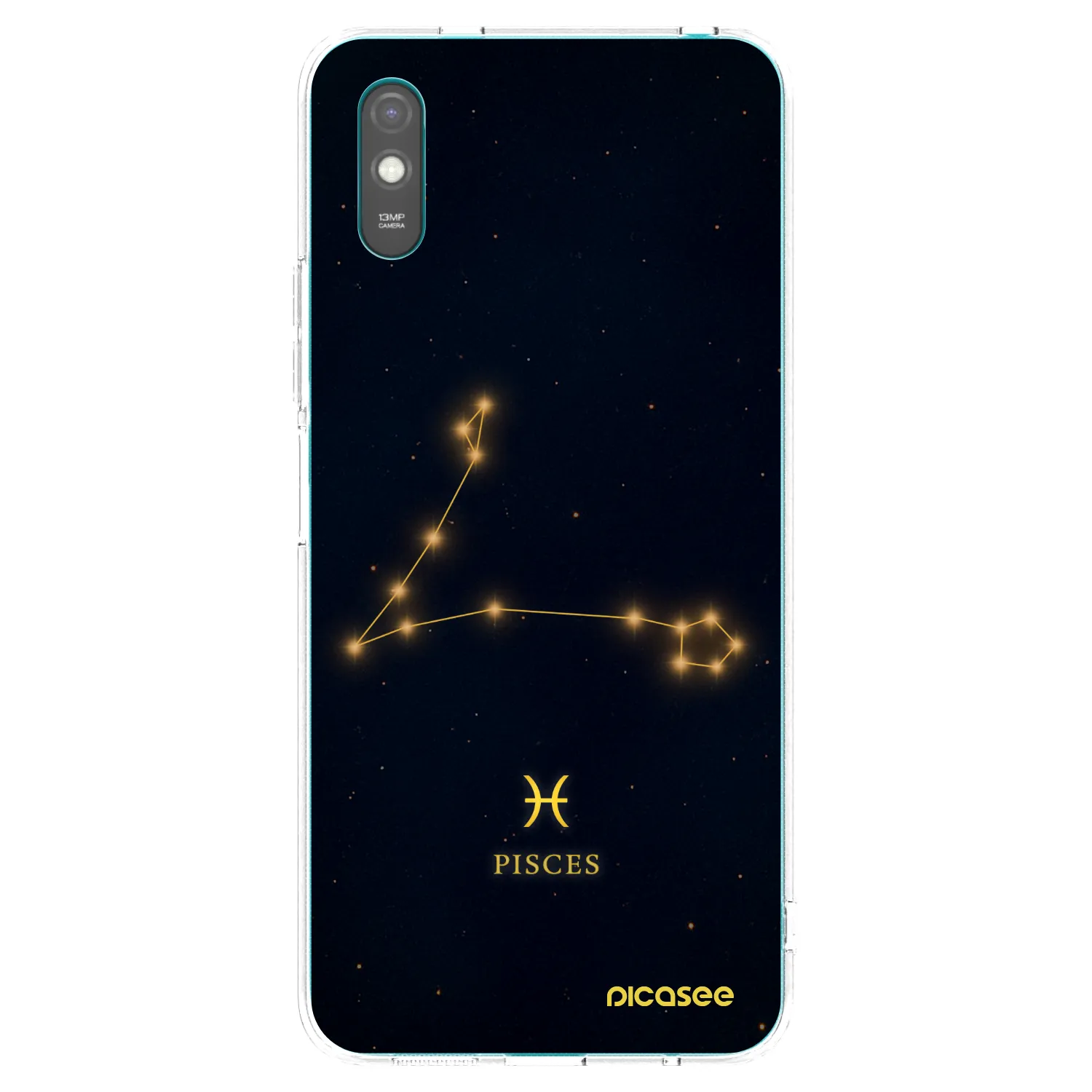 Picasee Xiaomi Redmi 9AT Hülle - Transparentes Silikon - PISCES