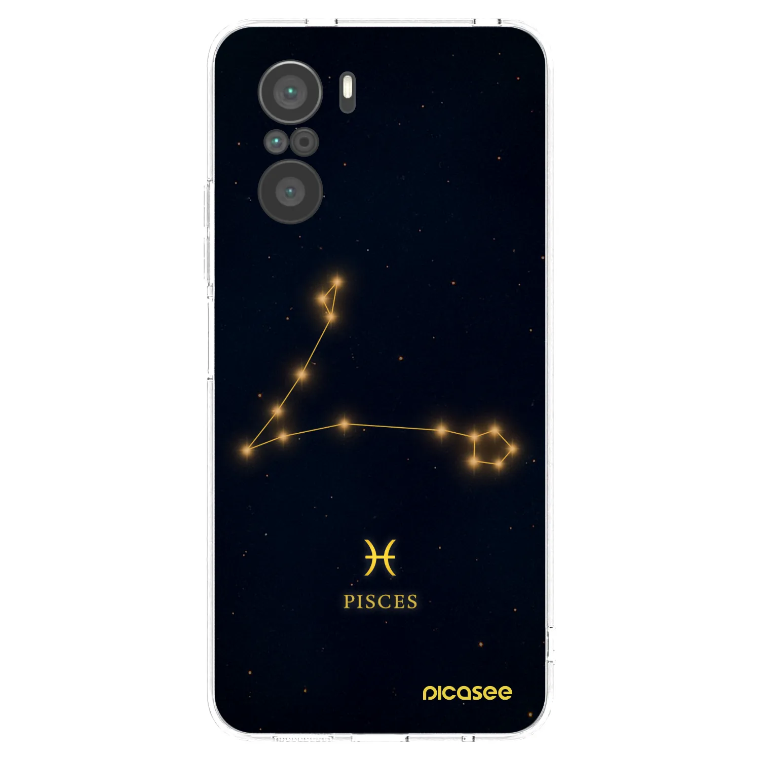 Picasee Xiaomi Poco F3 Hülle - Transparentes Silikon - PISCES