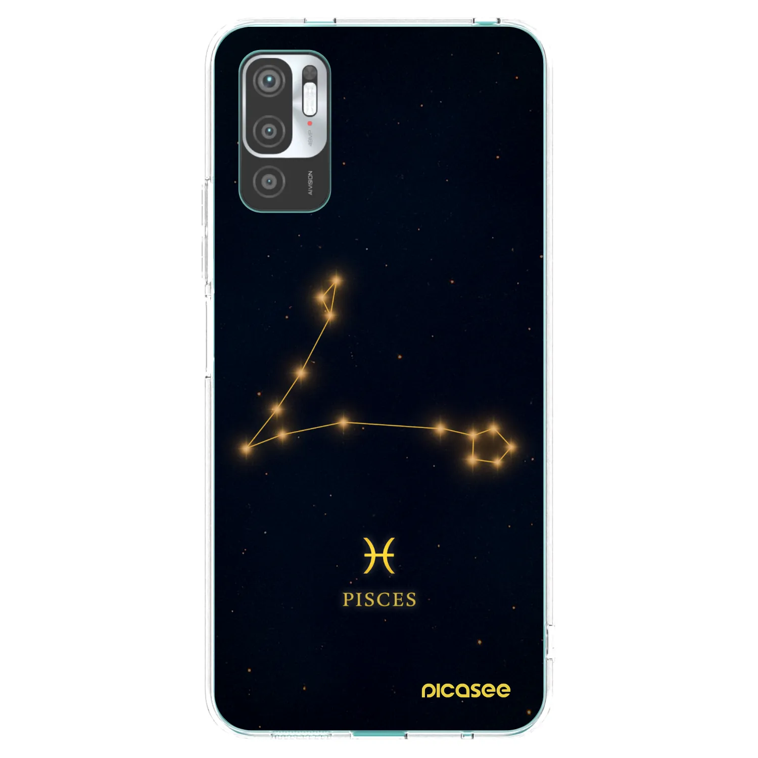 Picasee Xiaomi Redmi Note 10 5G Hülle - Transparentes Silikon - PISCES