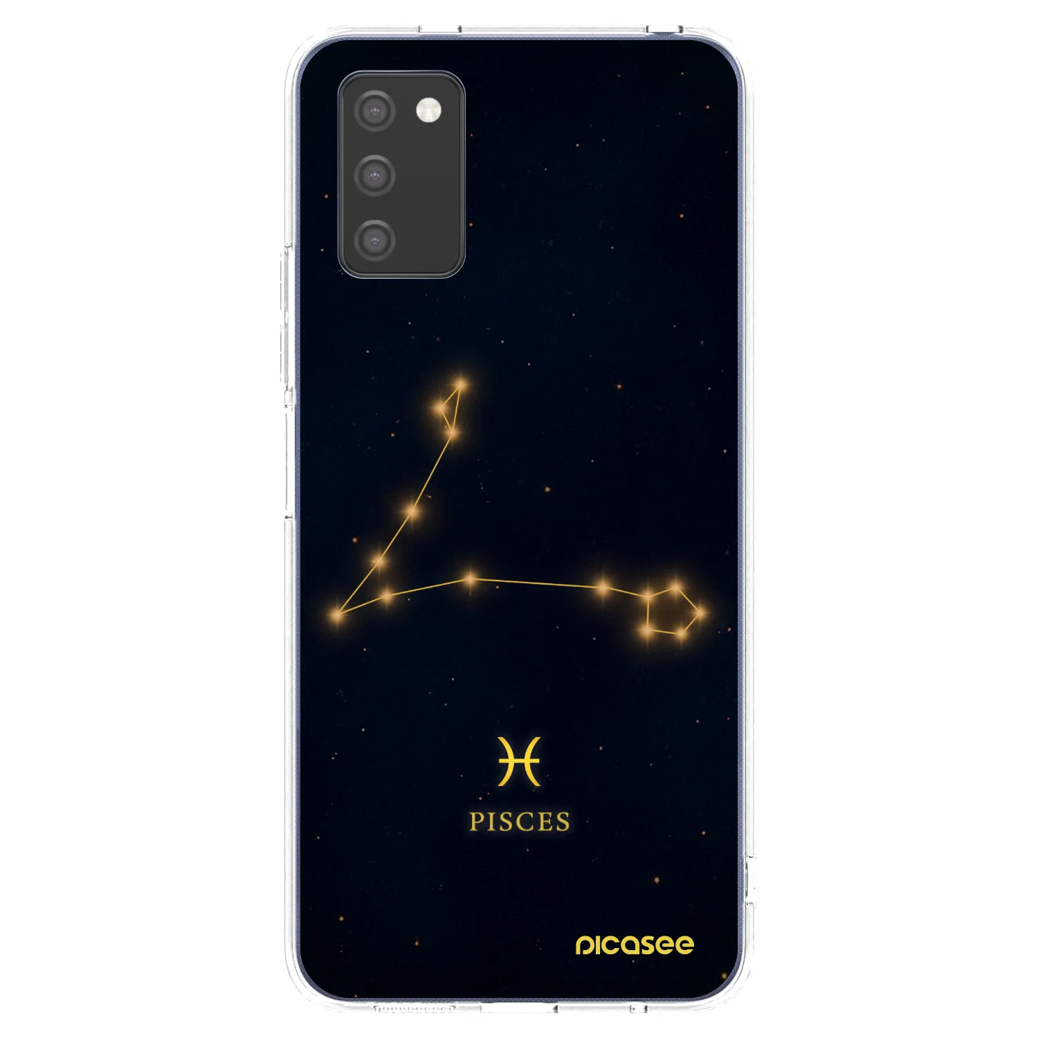 Picasee Samsung Galaxy A02s A025G Hülle - Transparentes Silikon - PISCES