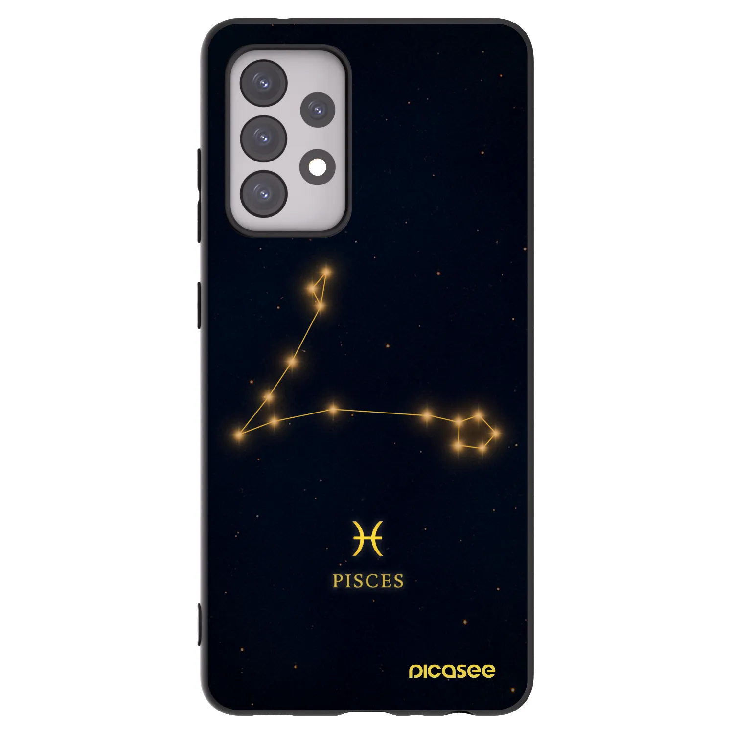 Picasee Samsung Galaxy A52s 5G A528B Hülle - Schwarzes Silikon - PISCES