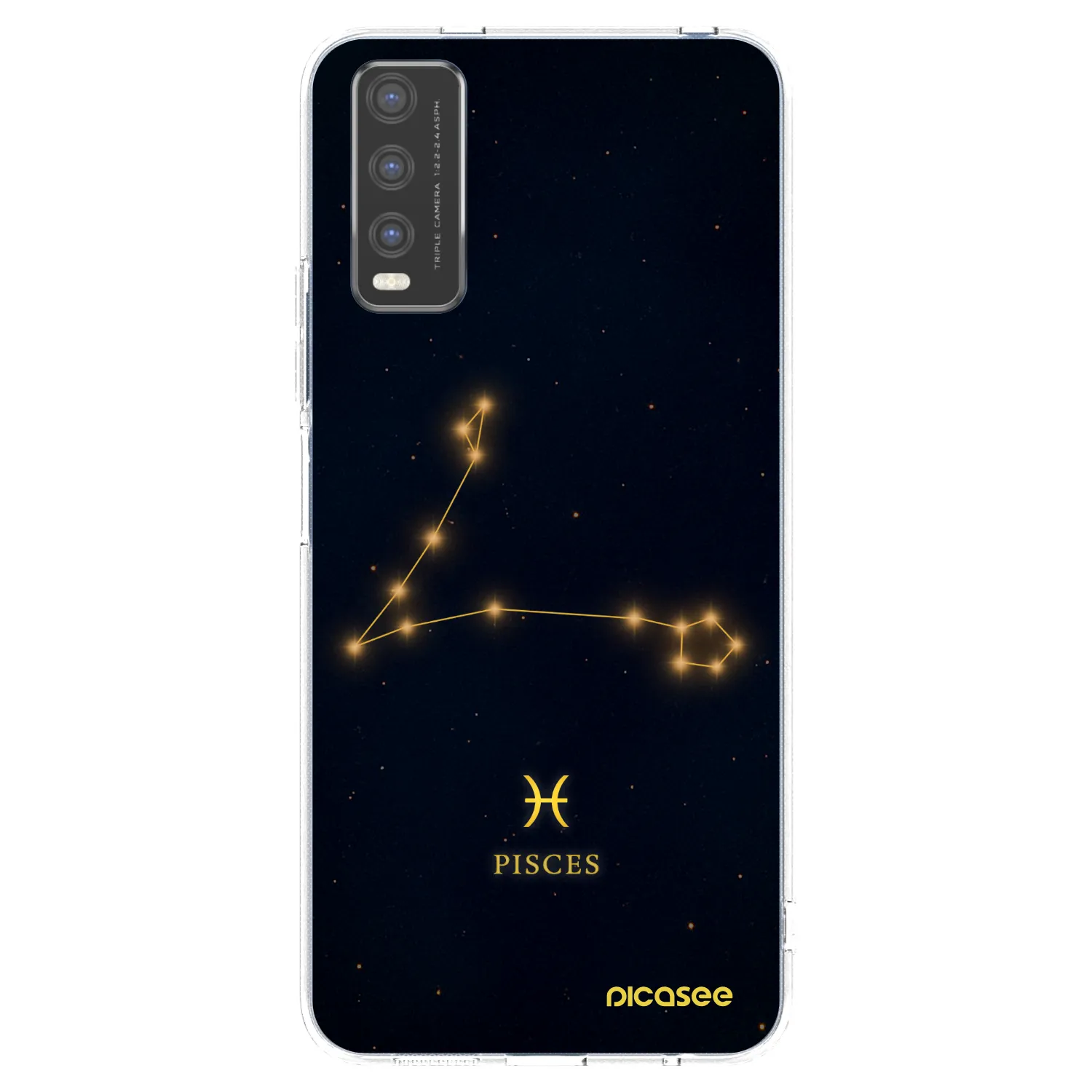 Picasee Vivo Y20s Hülle - Transparentes Silikon - PISCES