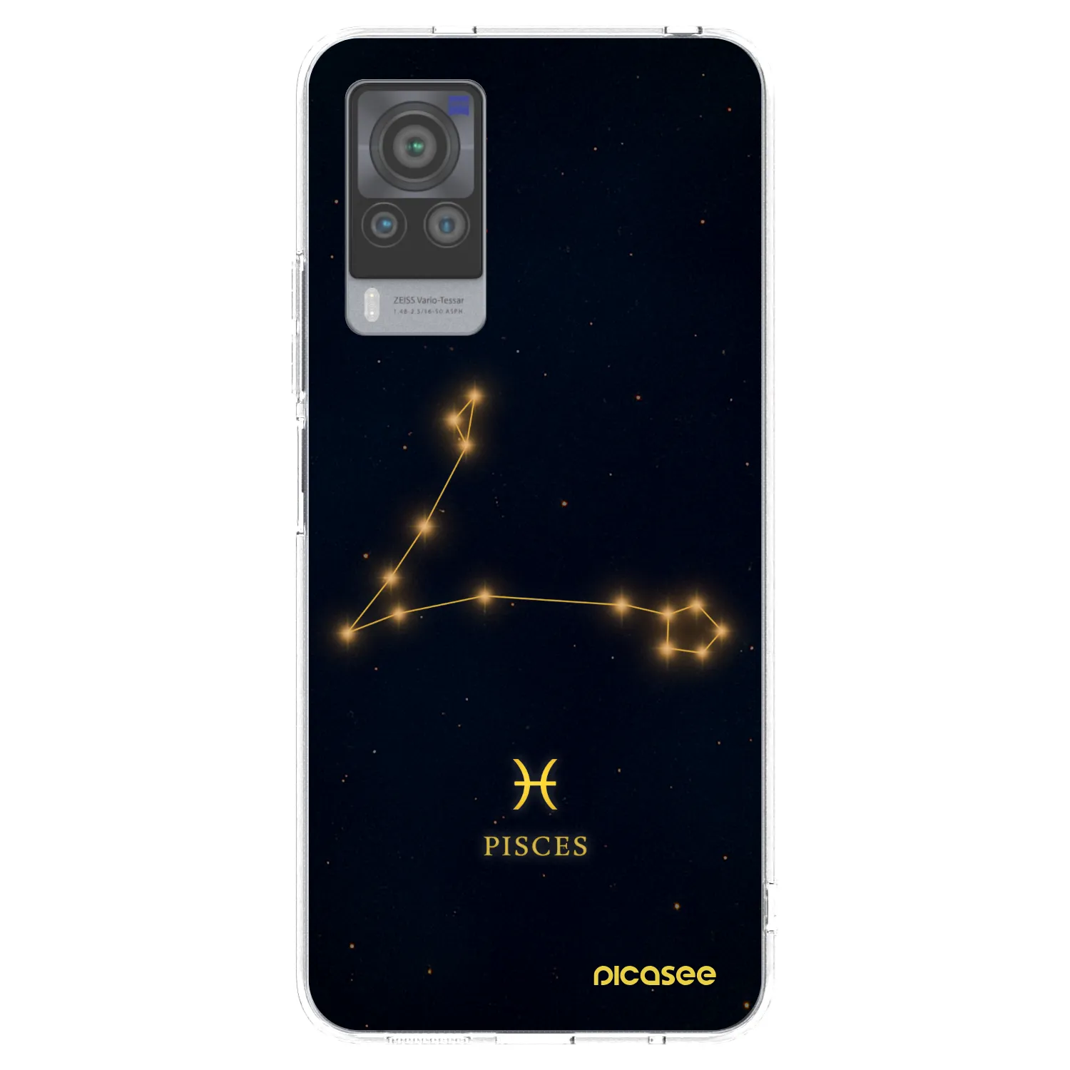 Picasee Vivo X60 Pro 5G Hülle - Transparentes Silikon - PISCES