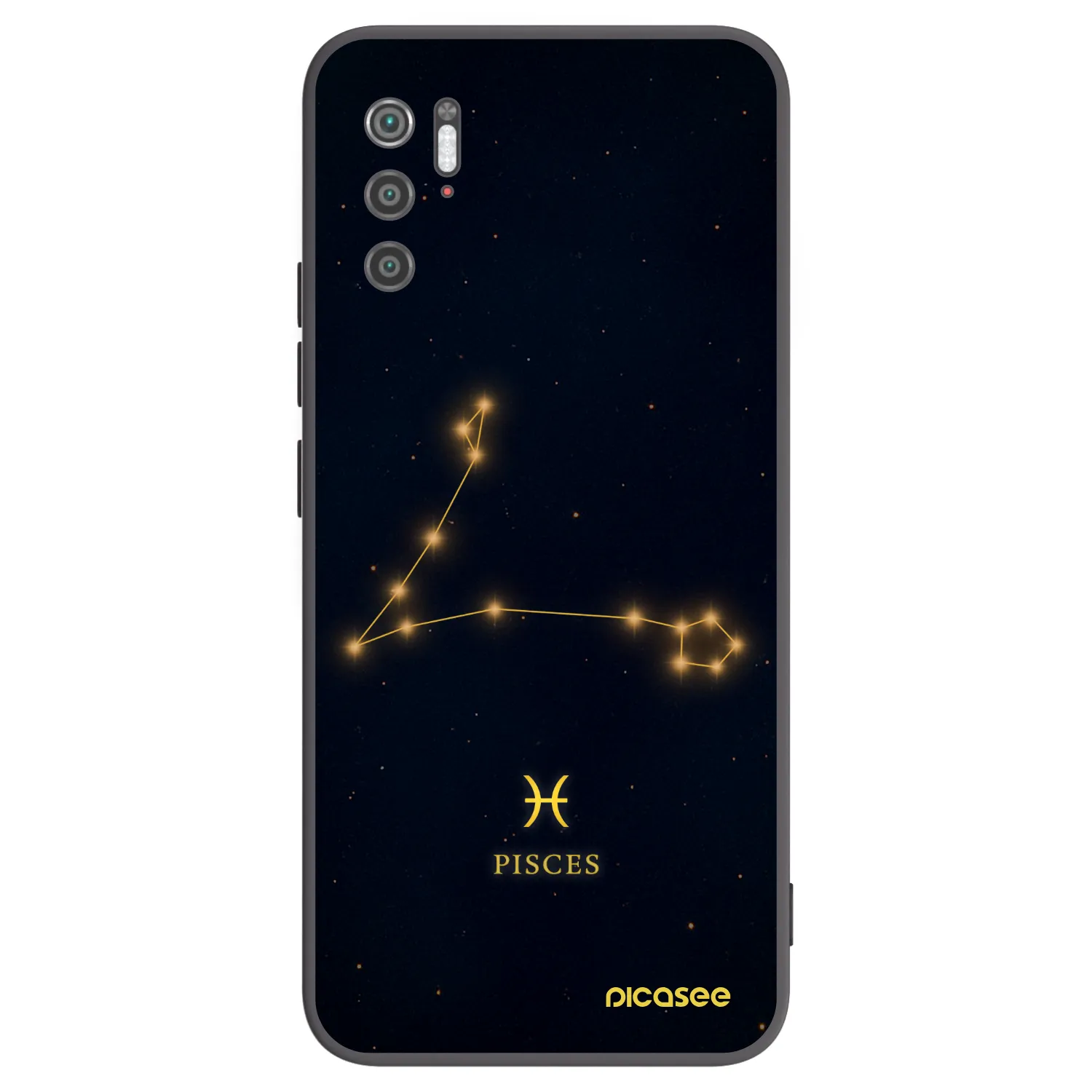 Picasee Xiaomi Poco M3 Pro 5G Hülle - Schwarzes Silikon - PISCES