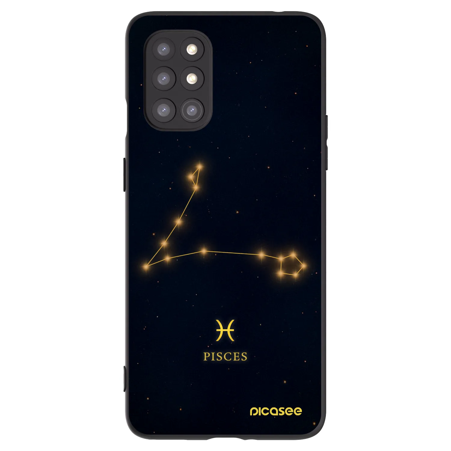 Picasee OnePlus 8T Hülle - Schwarzes Silikon - PISCES