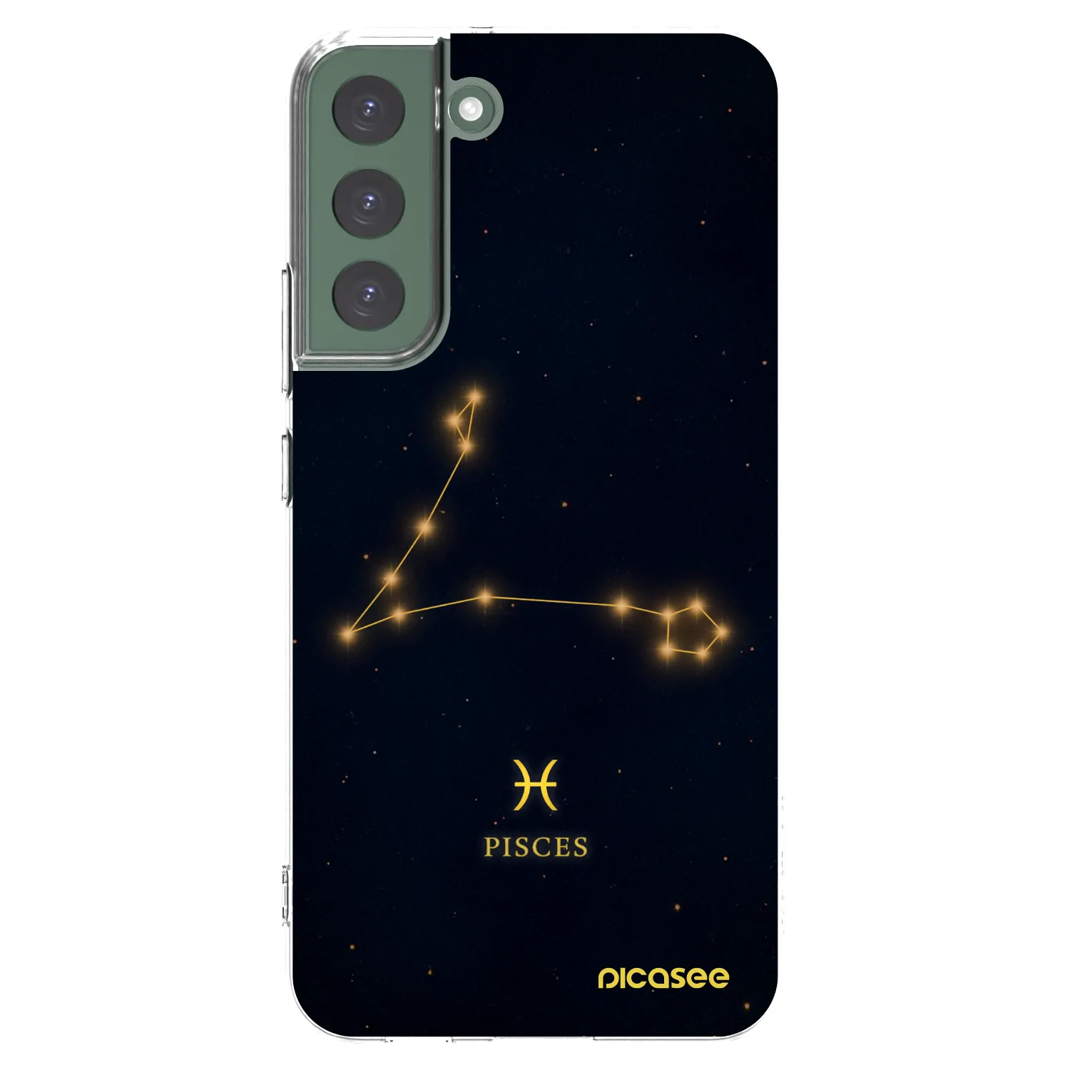 Picasee Samsung Galaxy S22+ 5G Hülle - Transparentes Silikon - PISCES