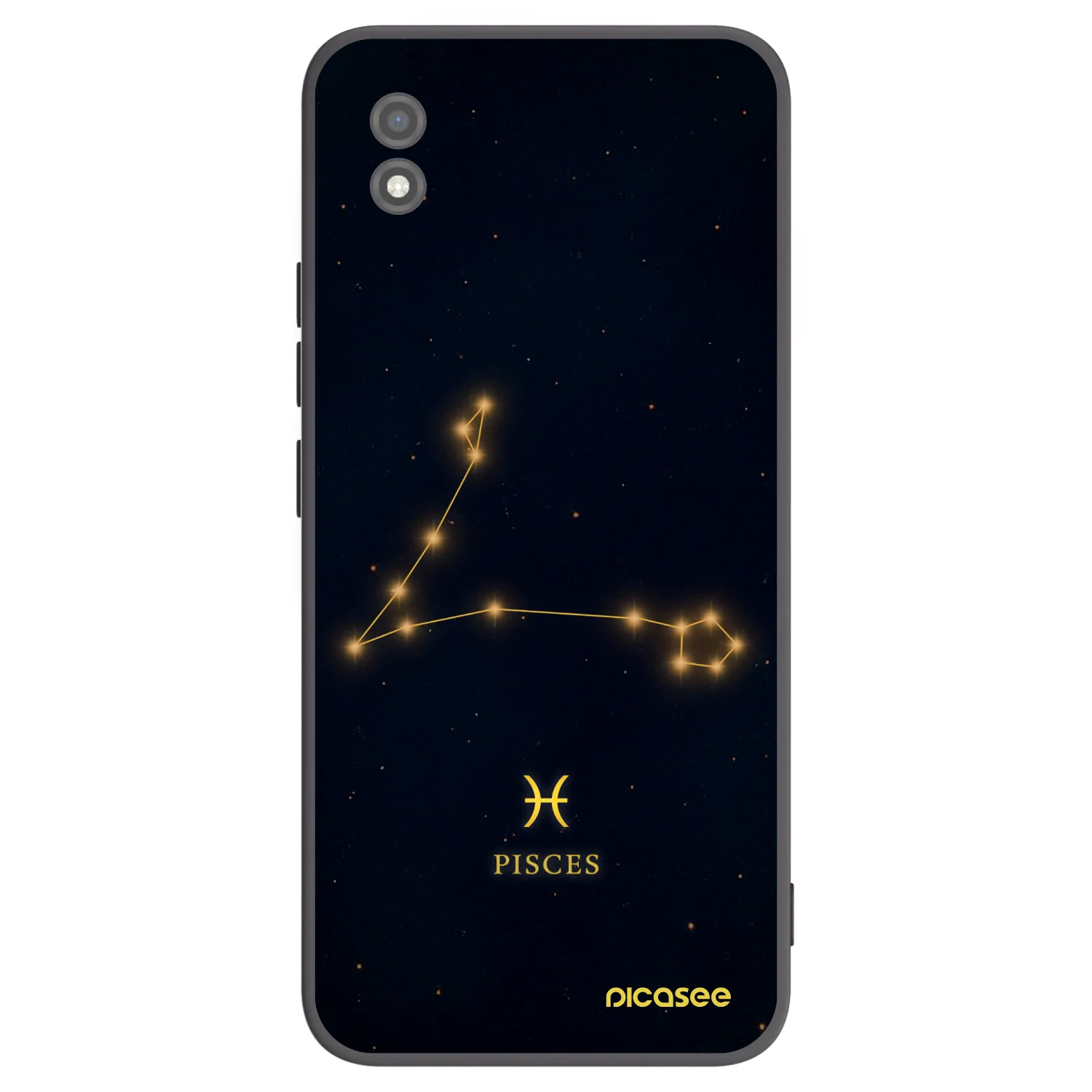 Picasee Realme C11 (2021) Hülle - Schwarzes Silikon - PISCES