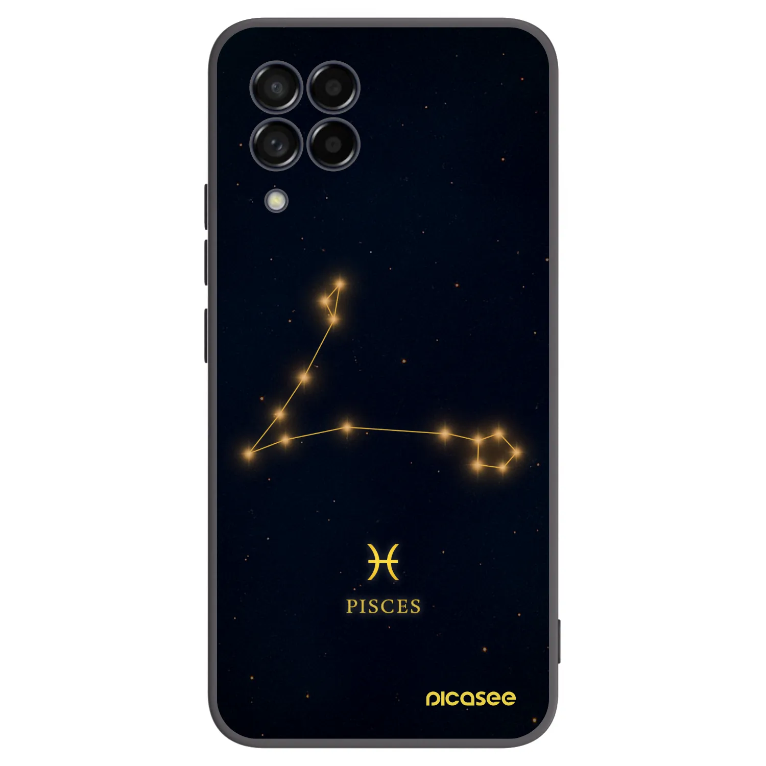 Picasee Samsung Galaxy M53 5G Hülle - Schwarzes Silikon - PISCES
