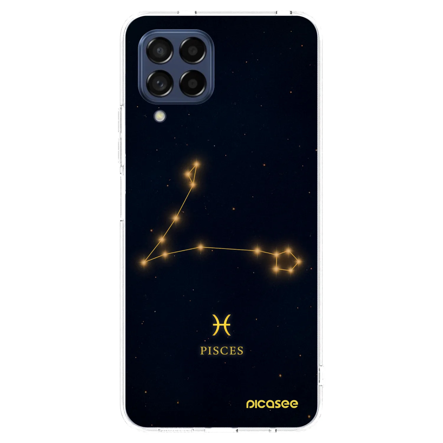 Picasee Samsung Galaxy M53 5G Hülle - Transparentes Silikon - PISCES
