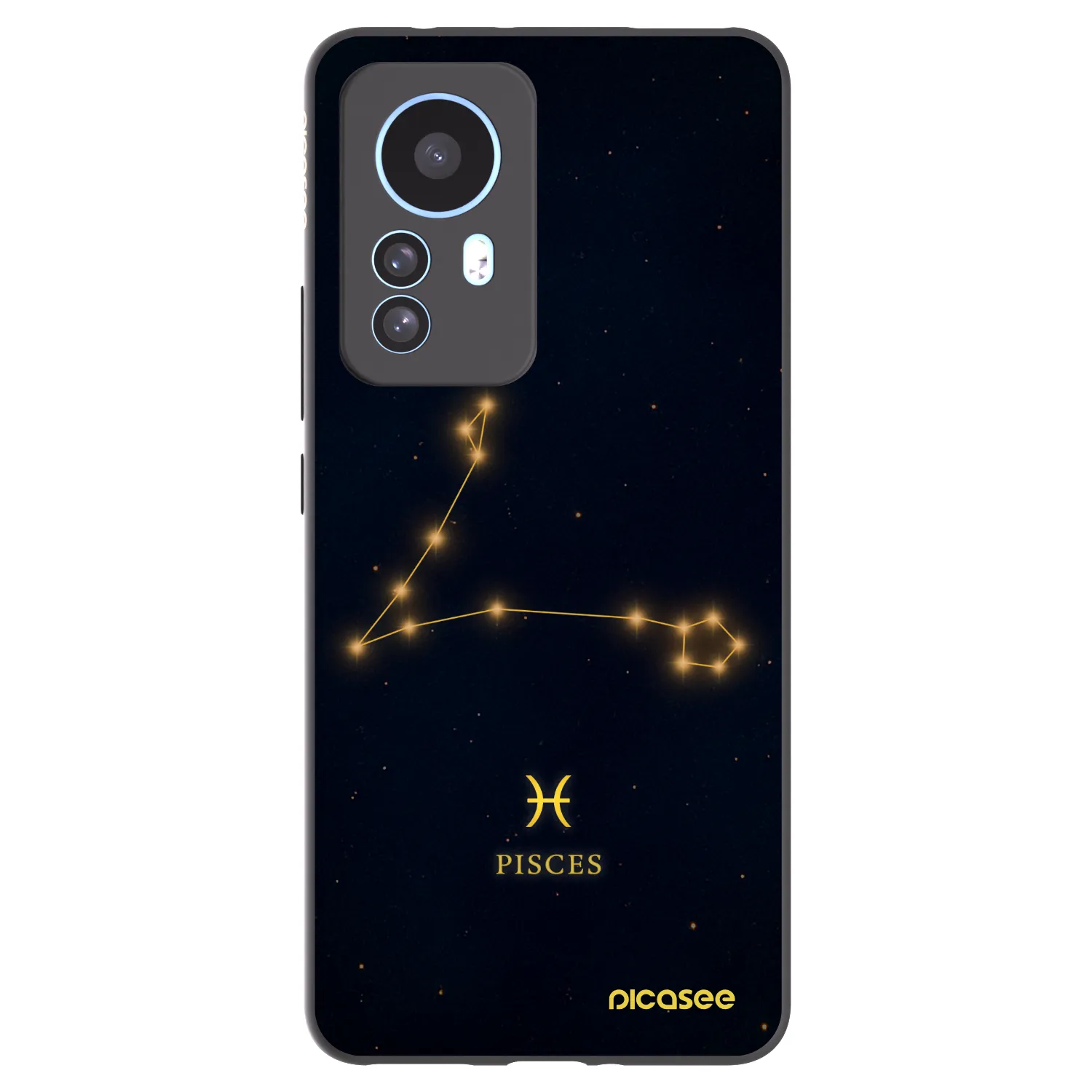 Picasee Xiaomi 12T Pro Hülle - Schwarzes Silikon - PISCES