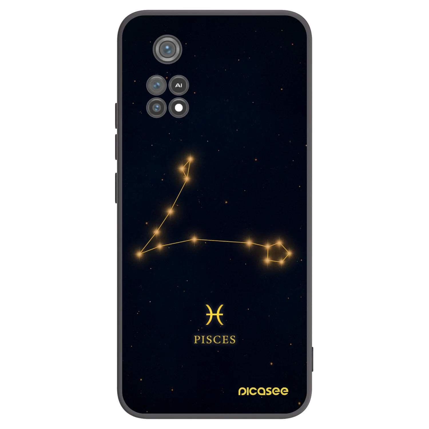 Picasee Xiaomi Poco M4 Pro Hülle - Schwarzes Silikon - PISCES