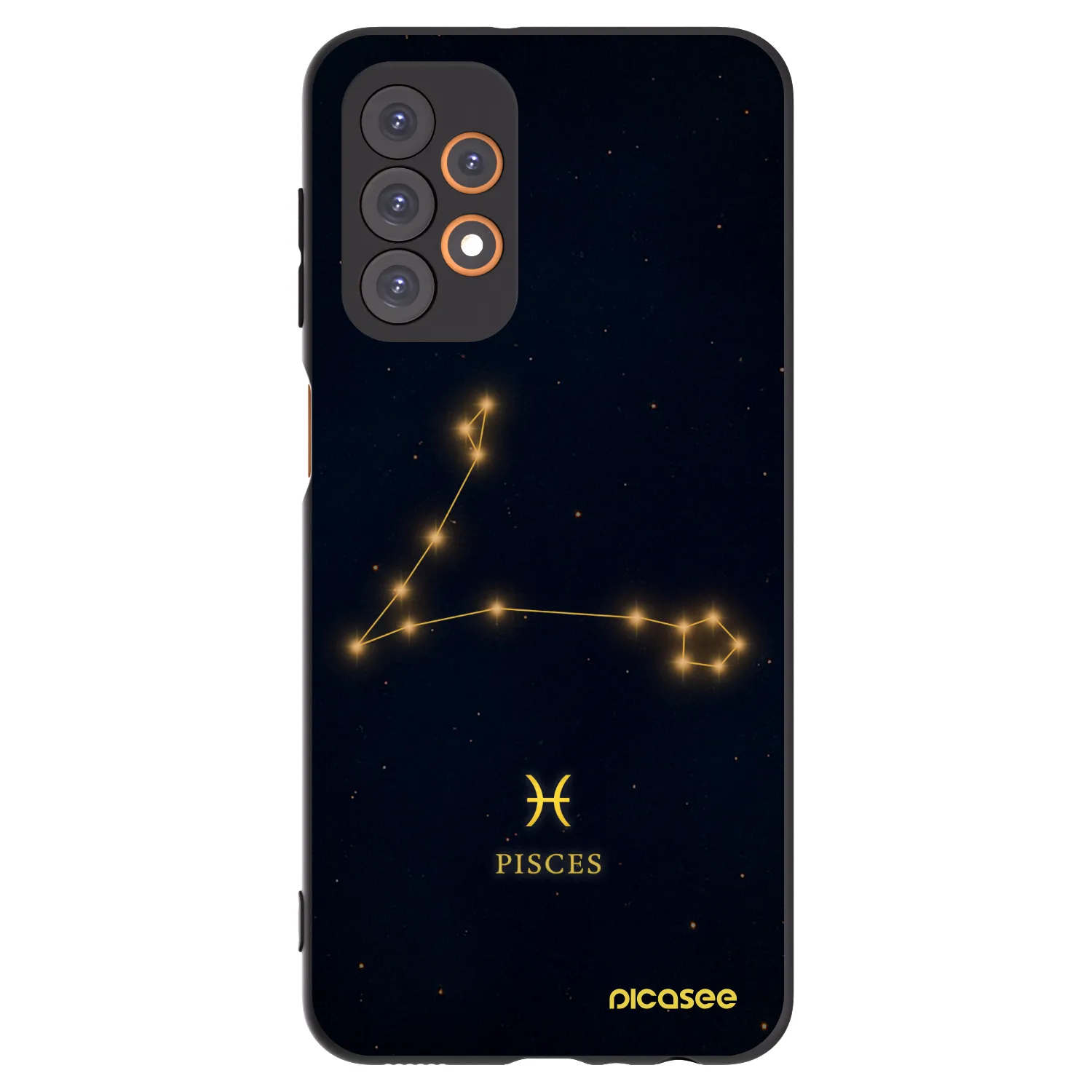Picasee Samsung Galaxy A23 A236B 5G Hülle - Schwarzes Silikon - PISCES