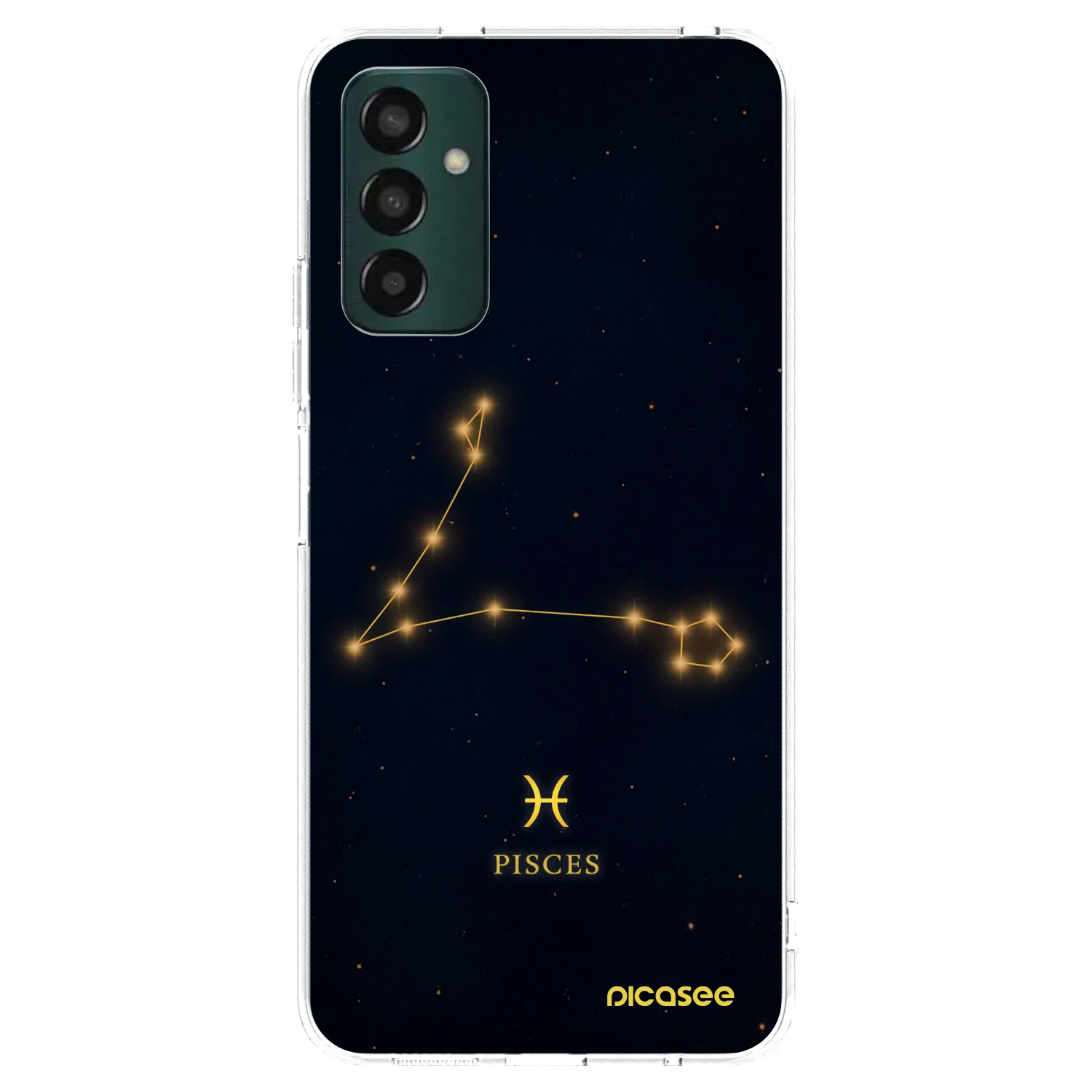 Picasee Samsung Galaxy M23 5G Hülle - Transparentes Silikon - PISCES