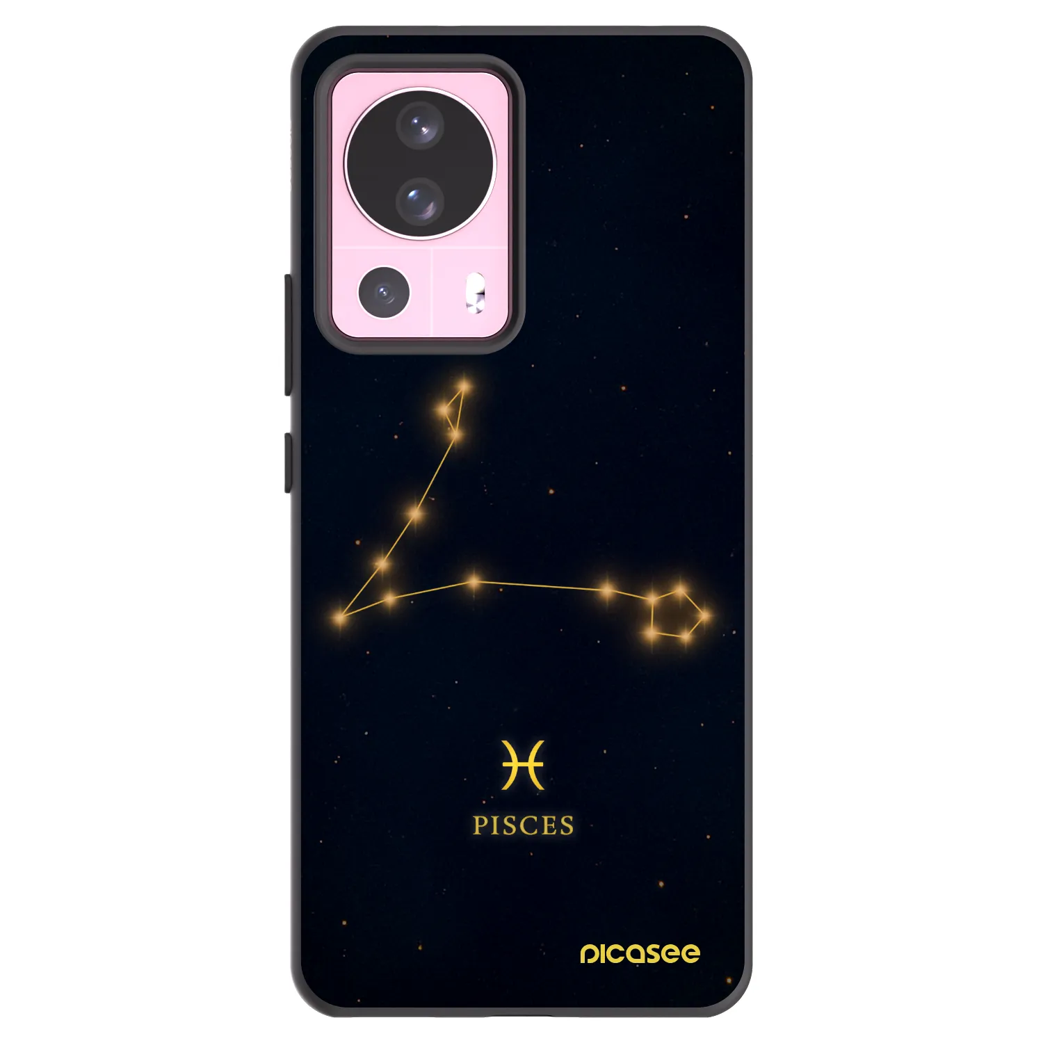 Picasee Xiaomi 13 Lite Hülle - Schwarzes Silikon - PISCES
