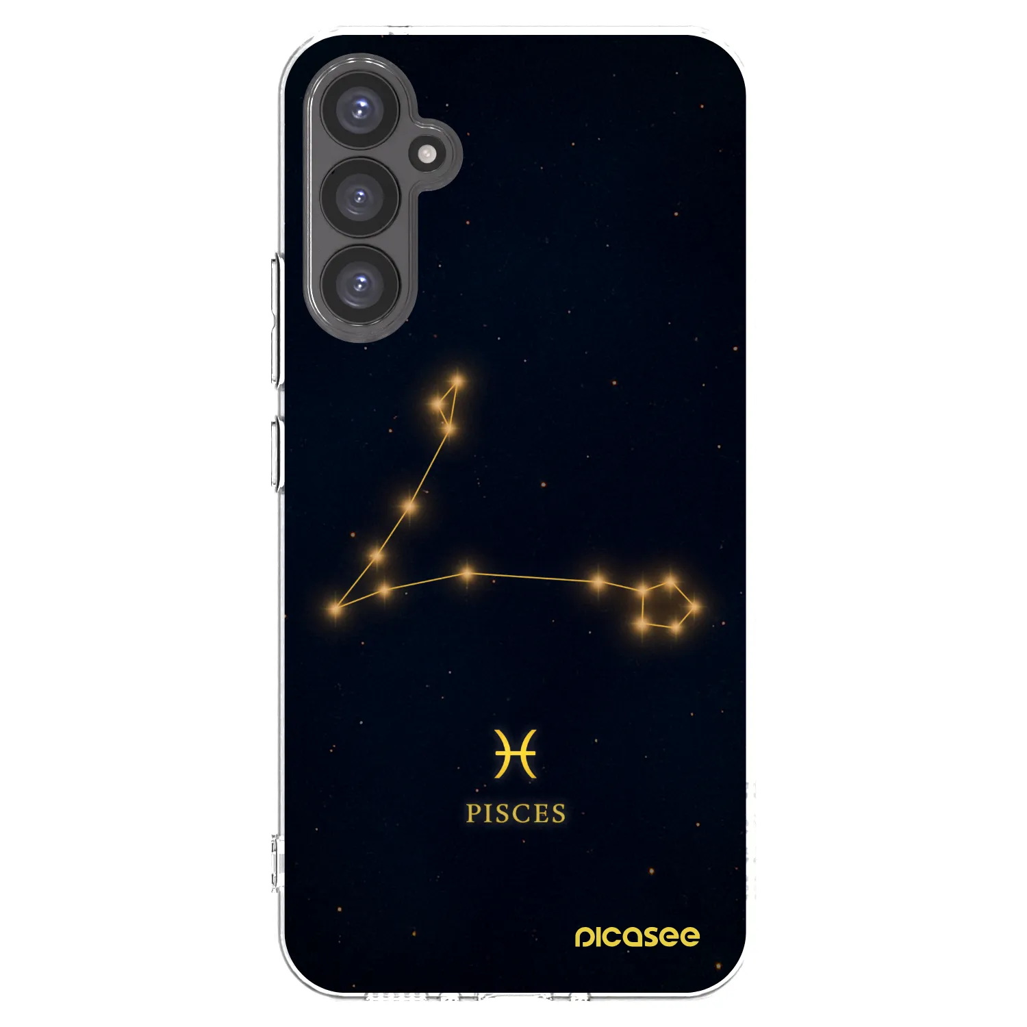 Picasee Samsung Galaxy A34 5G A346B Hülle - Transparentes Silikon - PISCES