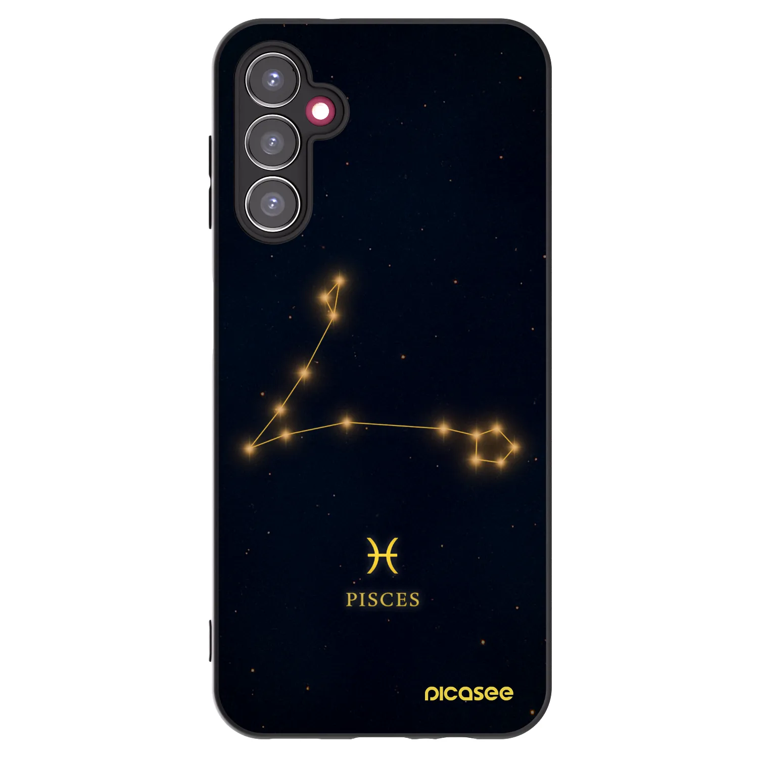Picasee Samsung Galaxy A14 4G A145R Hülle - Schwarzes Silikon - PISCES