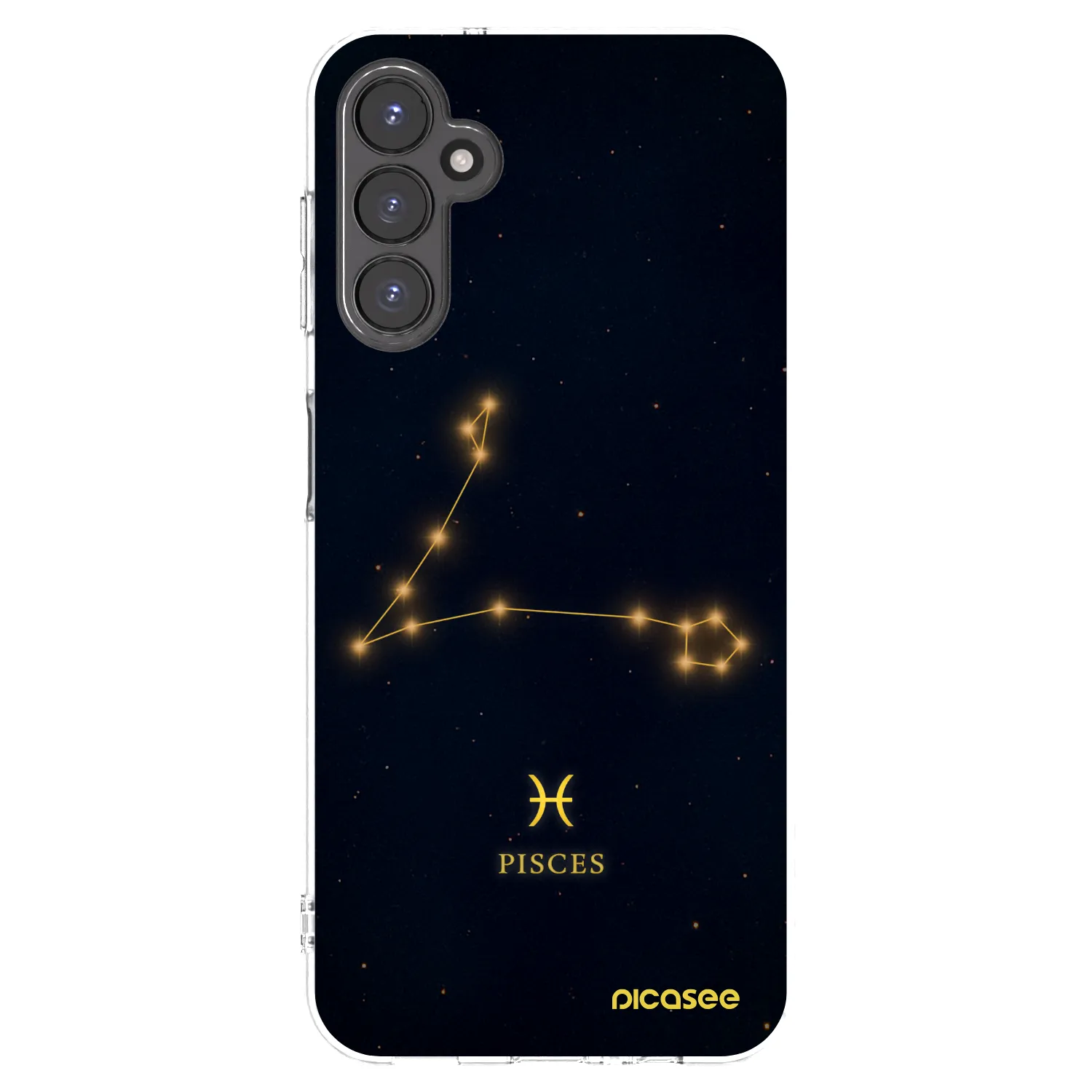 Picasee Samsung Galaxy A14 4G A145R Hülle - Transparentes Silikon - PISCES