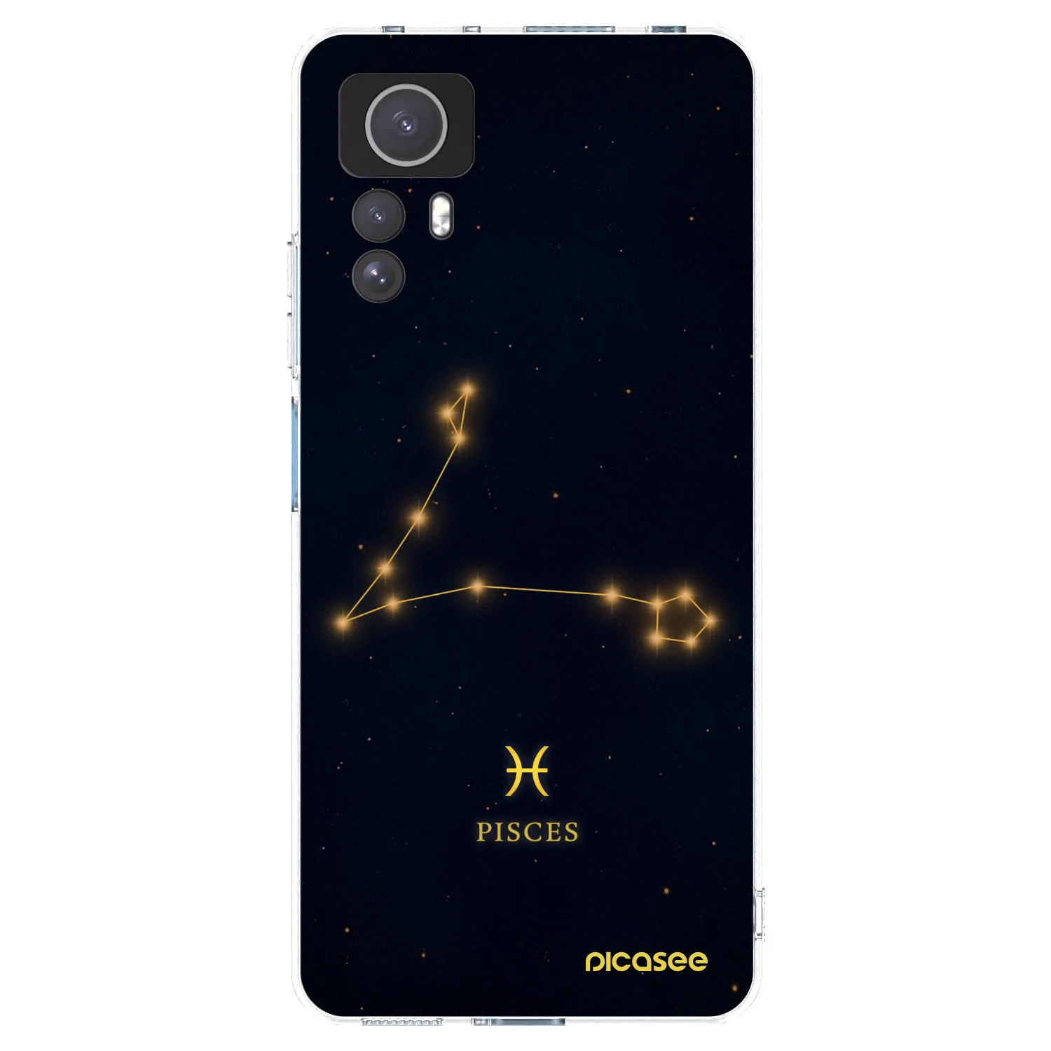 Picasee Xiaomi Redmi Note 12S Hülle - Transparentes Silikon - PISCES