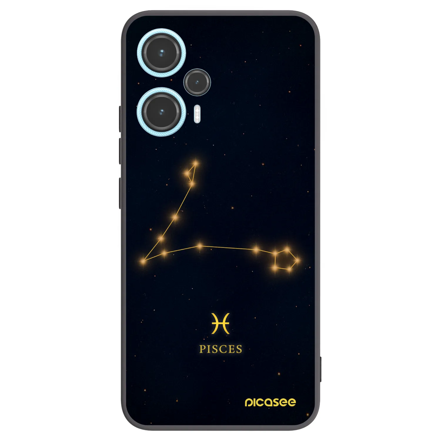 Picasee Xiaomi Poco F5 Hülle - Schwarzes Silikon - PISCES