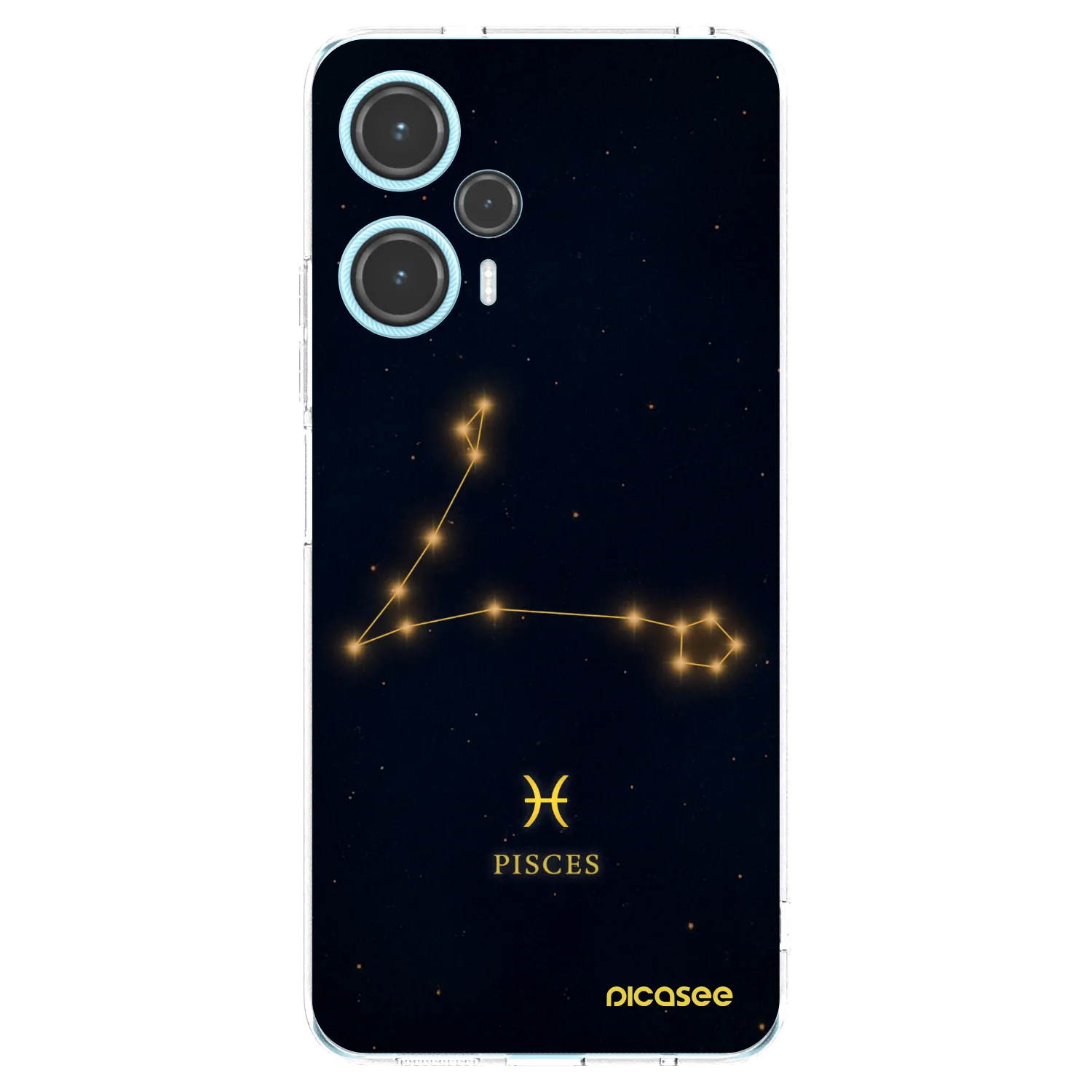 Picasee Xiaomi Poco F5 Hülle - Transparentes Silikon - PISCES