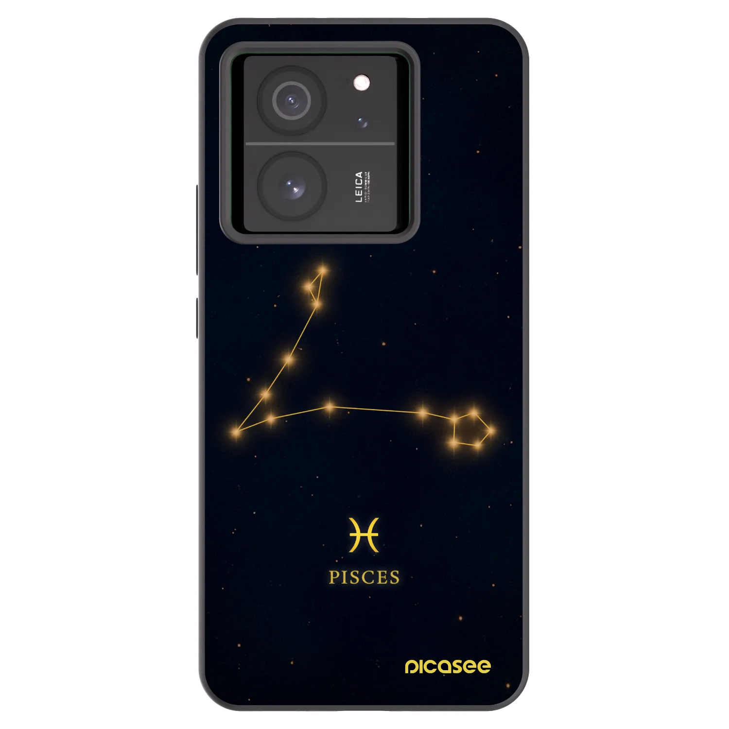 Picasee Xiaomi 13T Hülle - Schwarzes Silikon - PISCES