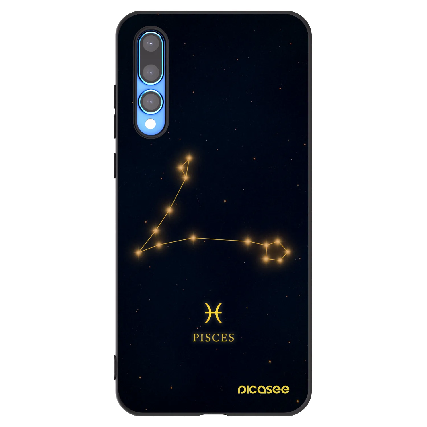 Picasee Huawei P20 Pro Hülle - Schwarzes Silikon - PISCES