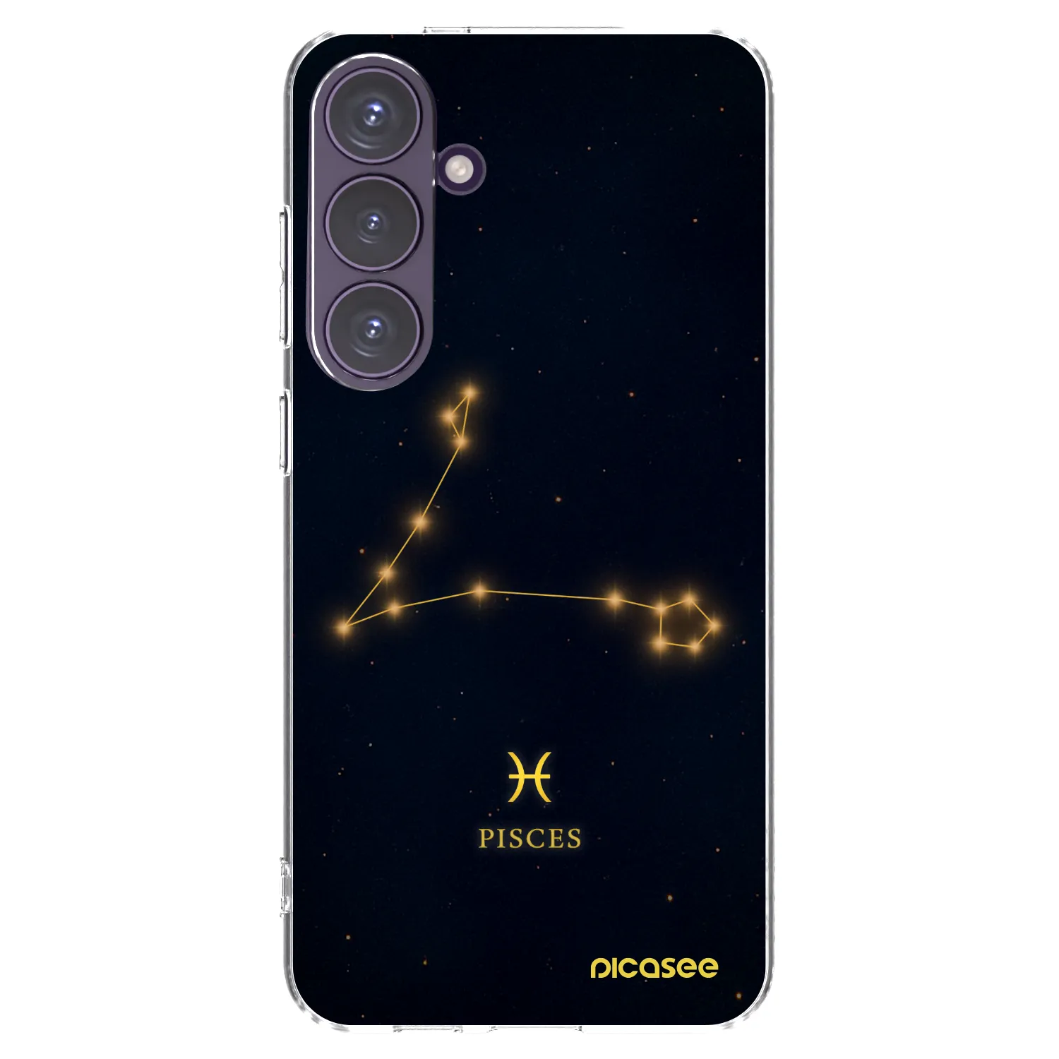 Picasee Samsung Galaxy S24+ S926B 5G Hülle - Transparentes Silikon - PISCES