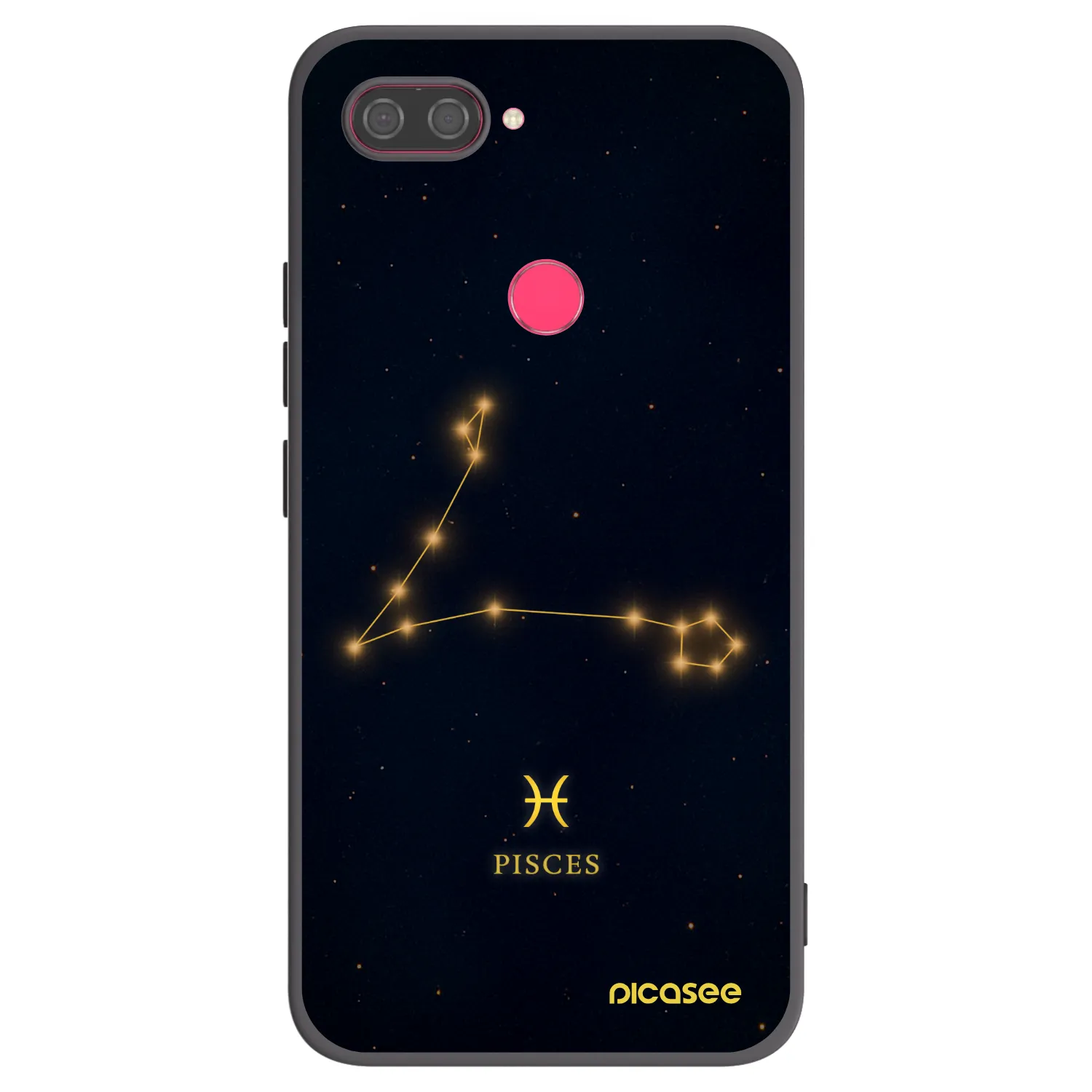 Picasee Xiaomi Mi 8 Lite Hülle - Schwarzes Silikon - PISCES