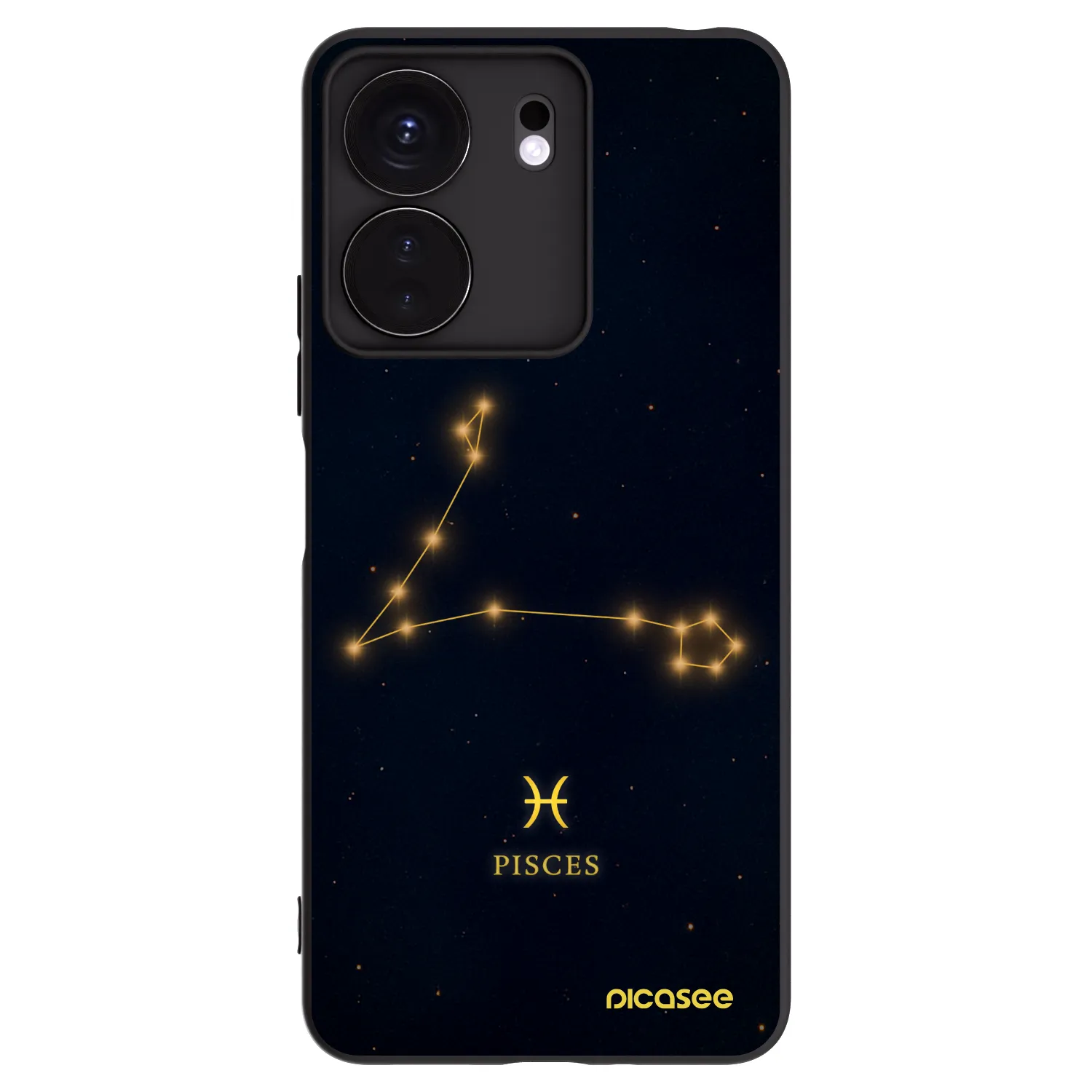 Picasee Xiaomi Redmi 13C 4G Hülle - Schwarzes Silikon - PISCES