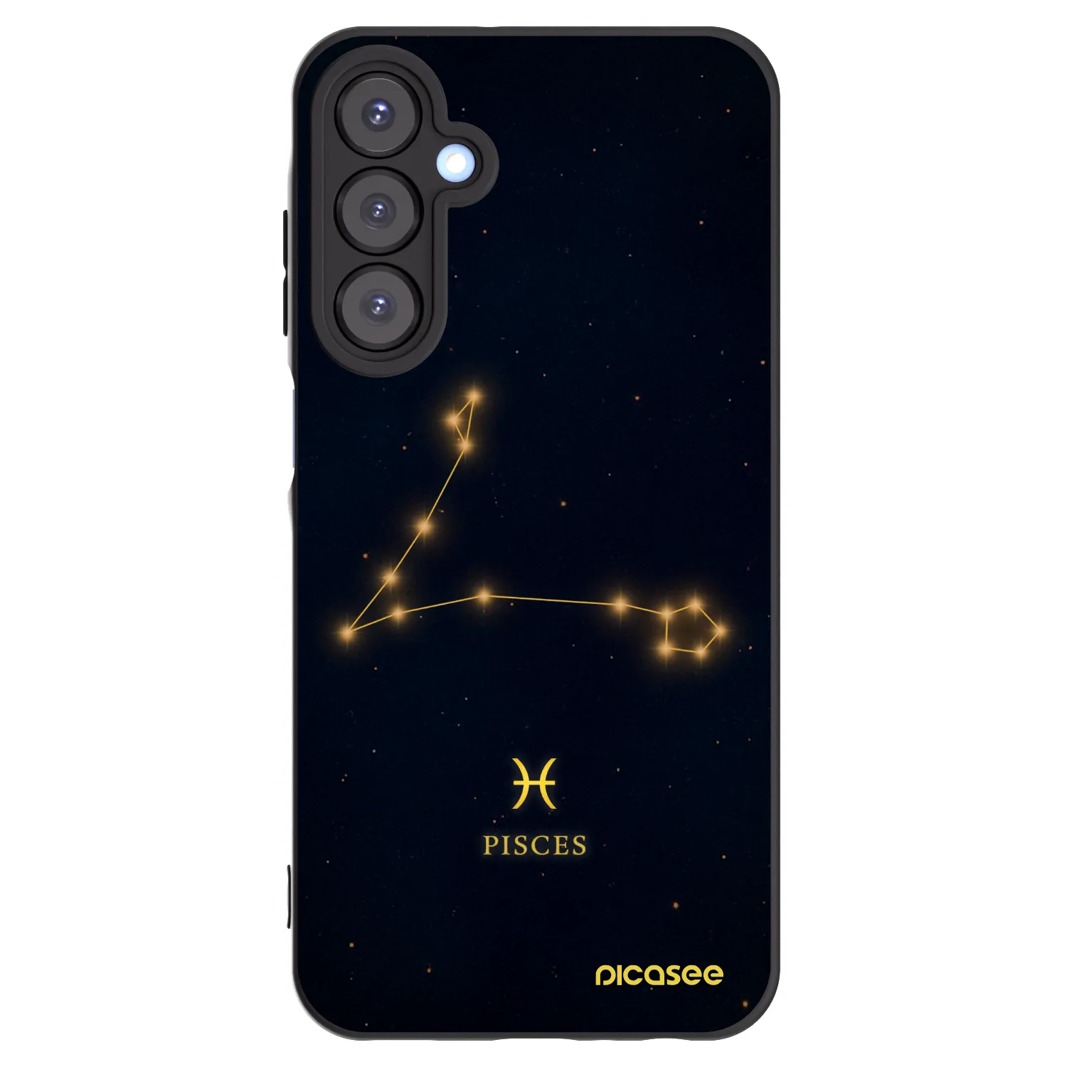 Picasee Samsung Galaxy A25 A256B 5G Hülle - Schwarzes Silikon - PISCES