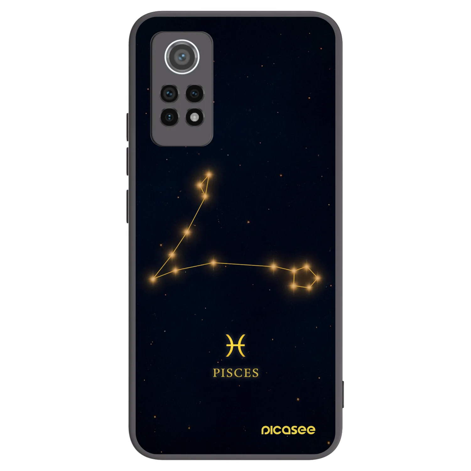 Picasee Xiaomi Redmi Note 12 Pro 4G Hülle - Schwarzes Silikon - PISCES
