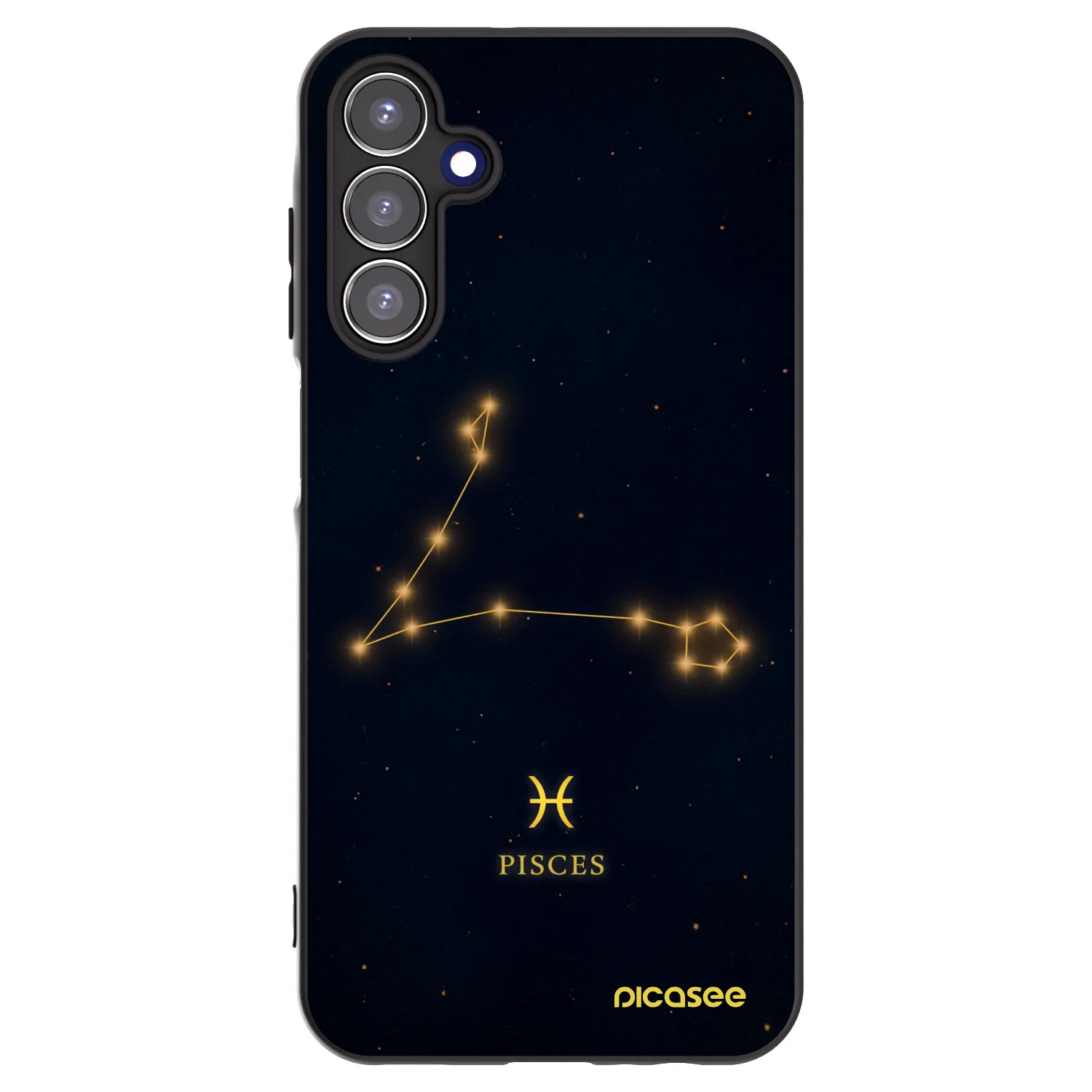 Picasee Samsung Galaxy A15 A156B 5G Hülle - Schwarzes Silikon - PISCES