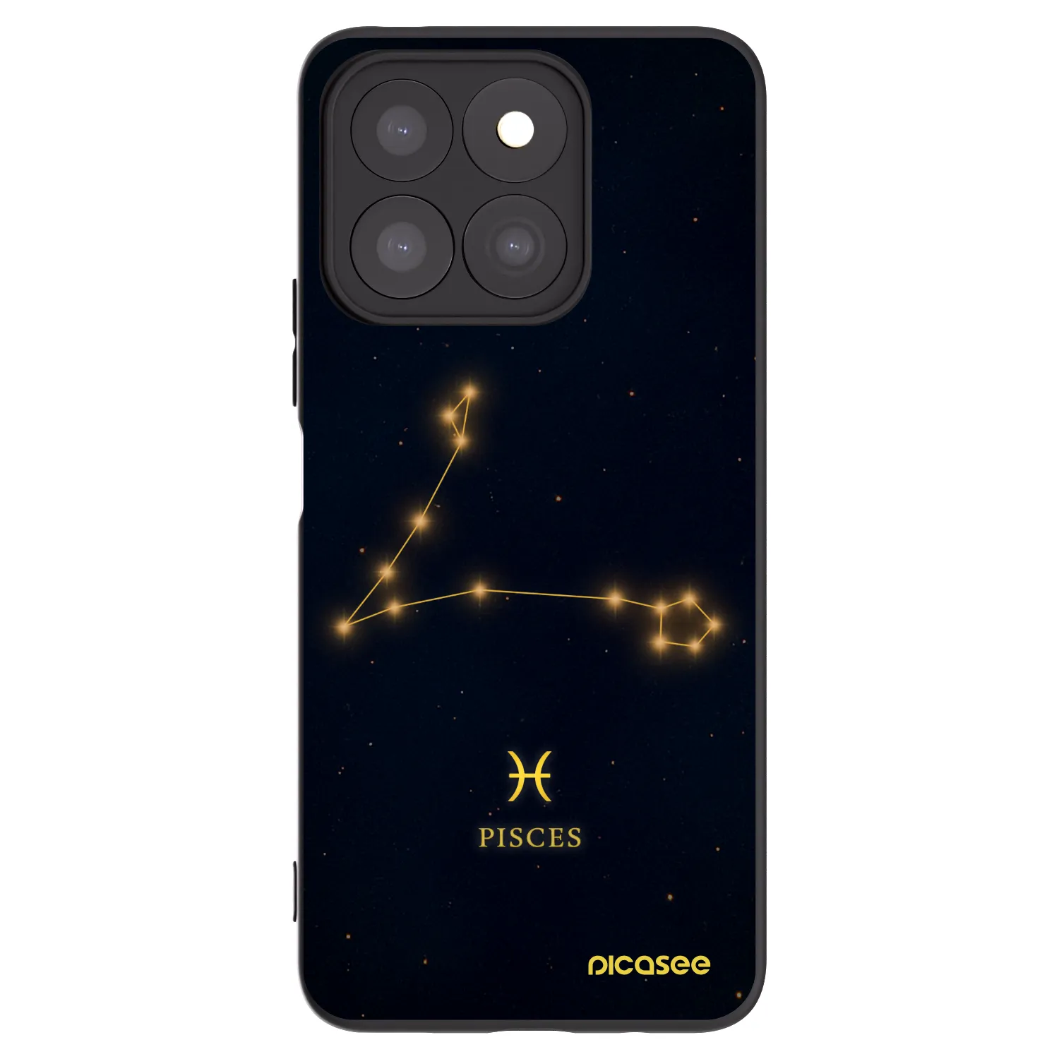 Picasee Honor X8b Hülle - Schwarzes Silikon - PISCES