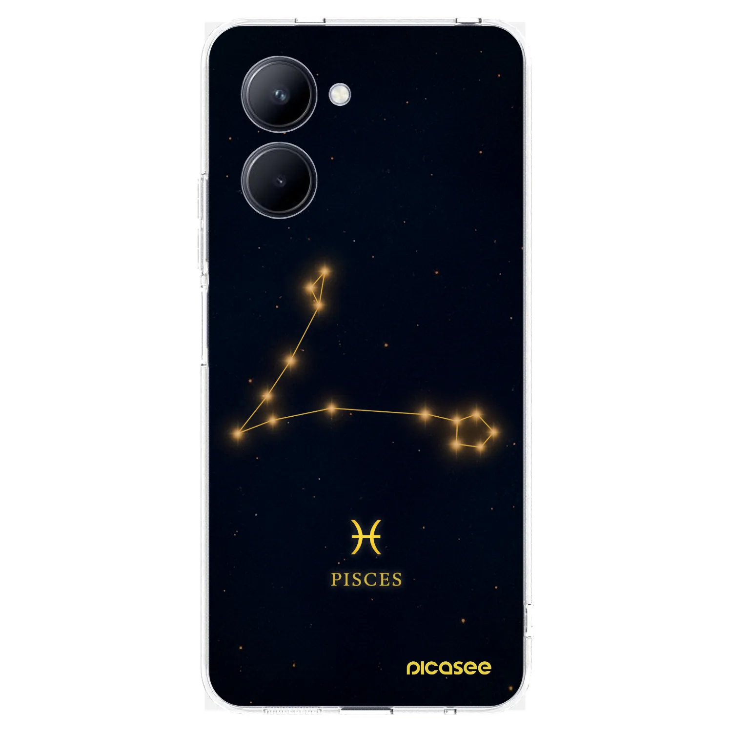 Picasee Realme C33 (2023) Hülle - Transparentes Silikon - PISCES