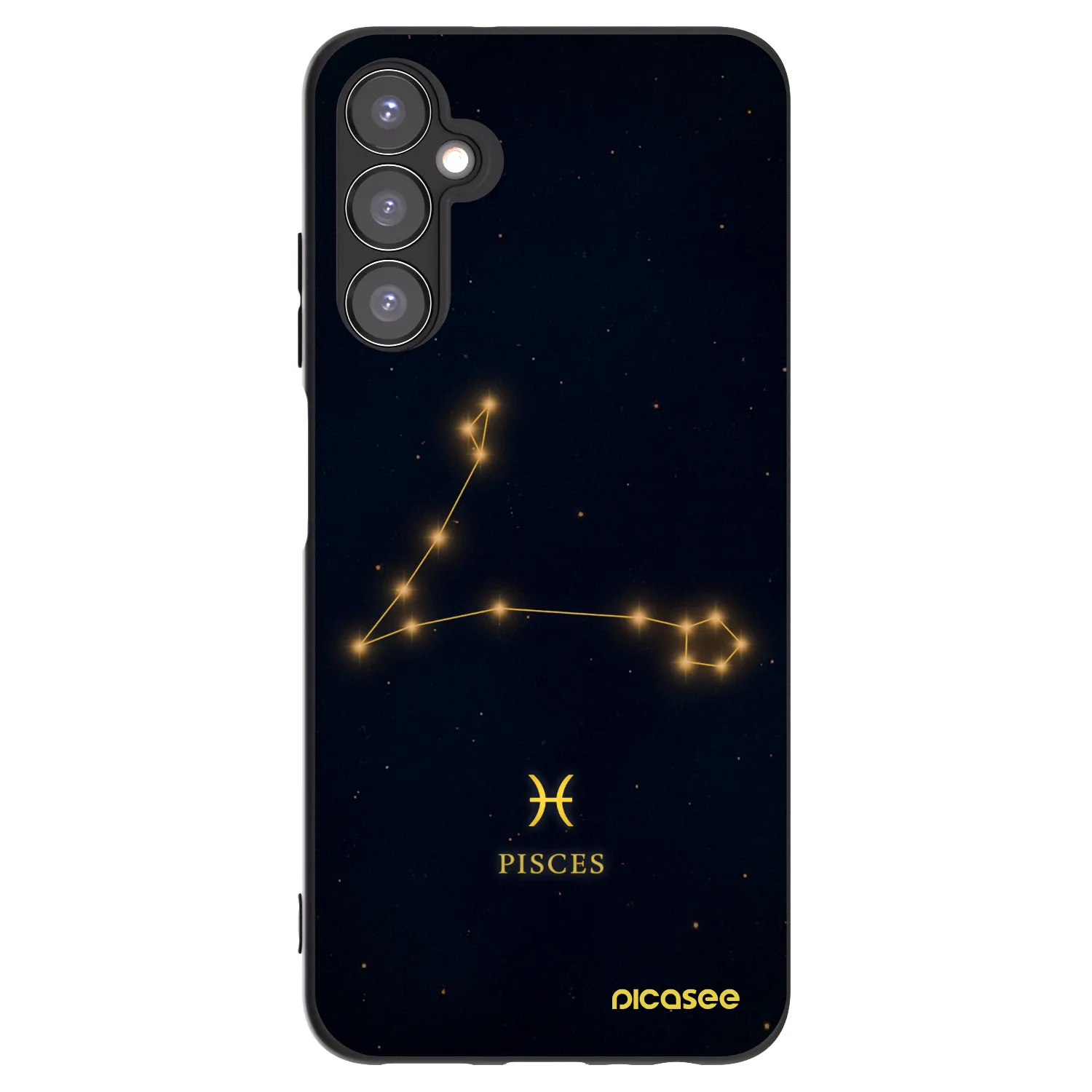 Picasee Samsung Galaxy A05s A057G Hülle - Schwarzes Silikon - PISCES