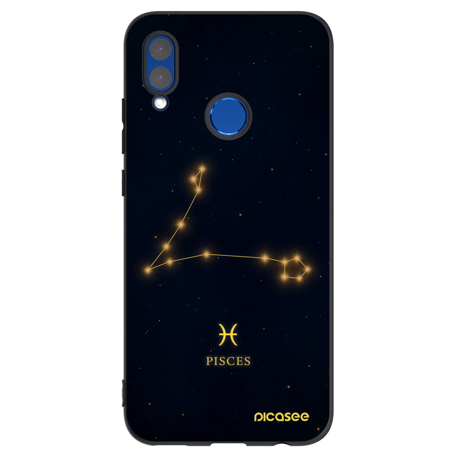 Picasee Honor 10 Lite Hülle - Schwarzes Silikon - PISCES