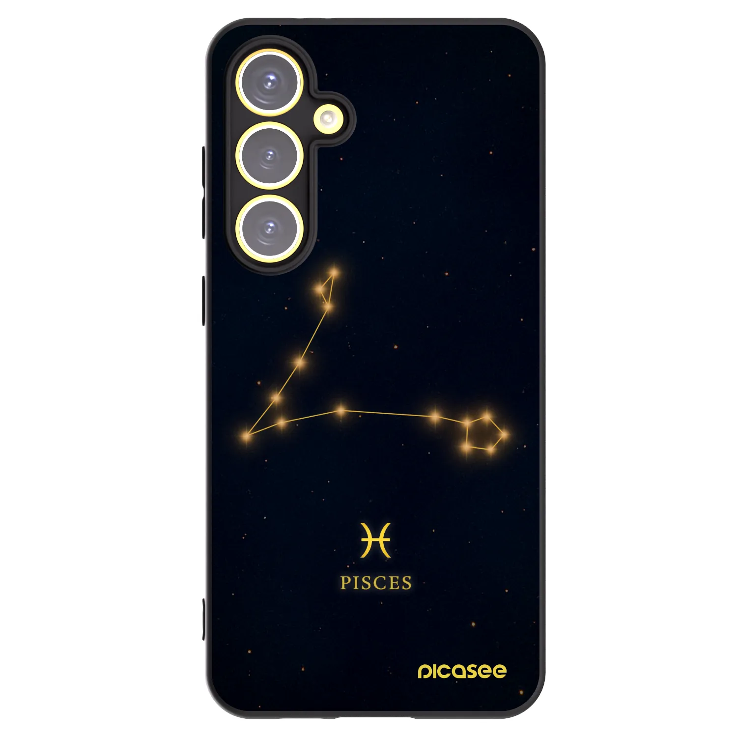 Picasee Samsung Galaxy S24 FE S721B Hülle - Schwarzes Silikon - PISCES