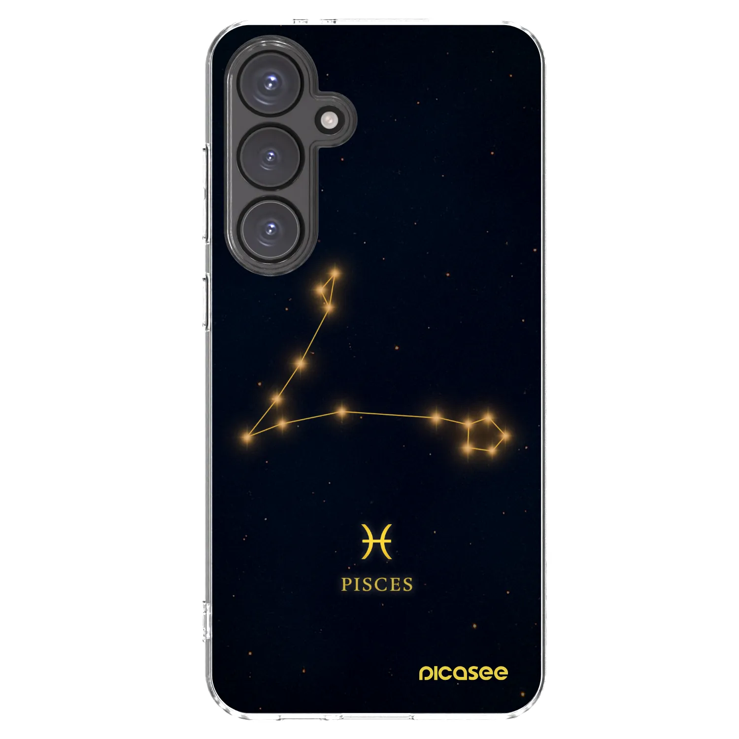 Picasee Samsung Galaxy S24 FE S721B Hülle - Transparentes Silikon - PISCES