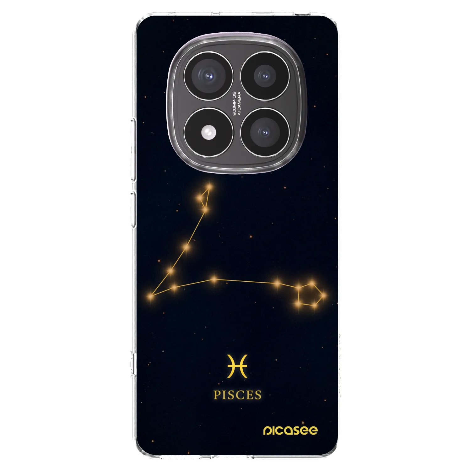 Picasee Xiaomi Redmi Note 14 Pro+ 5G Hülle - Transparentes Silikon - PISCES