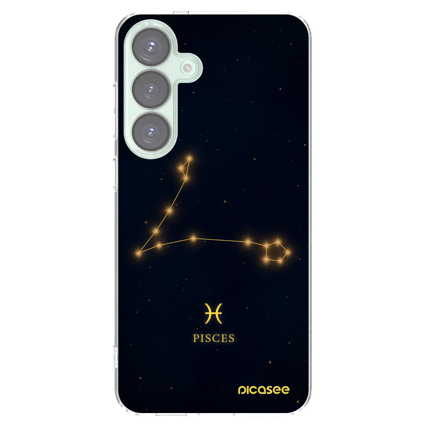 Picasee Samsung Galaxy S25+ 5G Hülle - Transparentes Silikon - PISCES