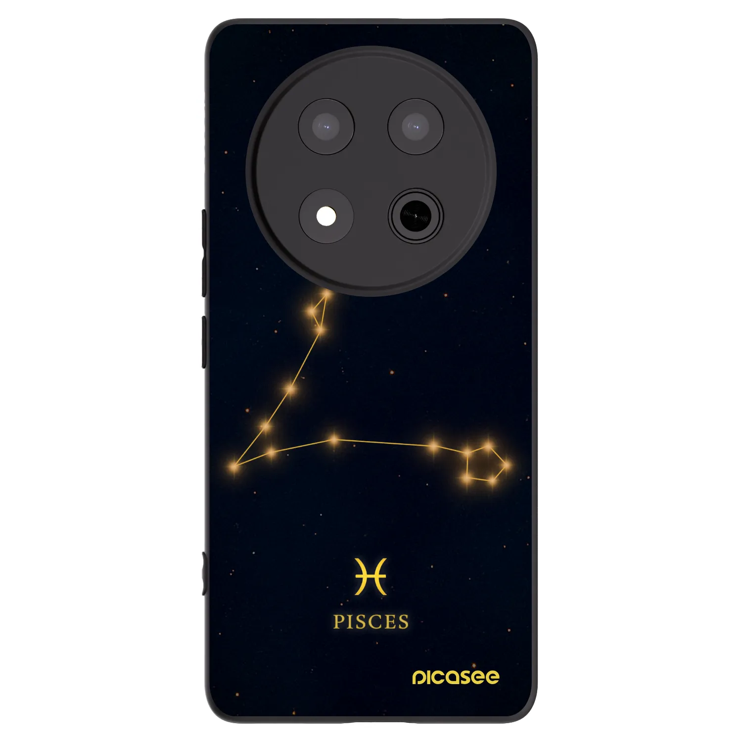 Picasee Honor Magic7 Lite 5G Hülle - Schwarzes Silikon - PISCES