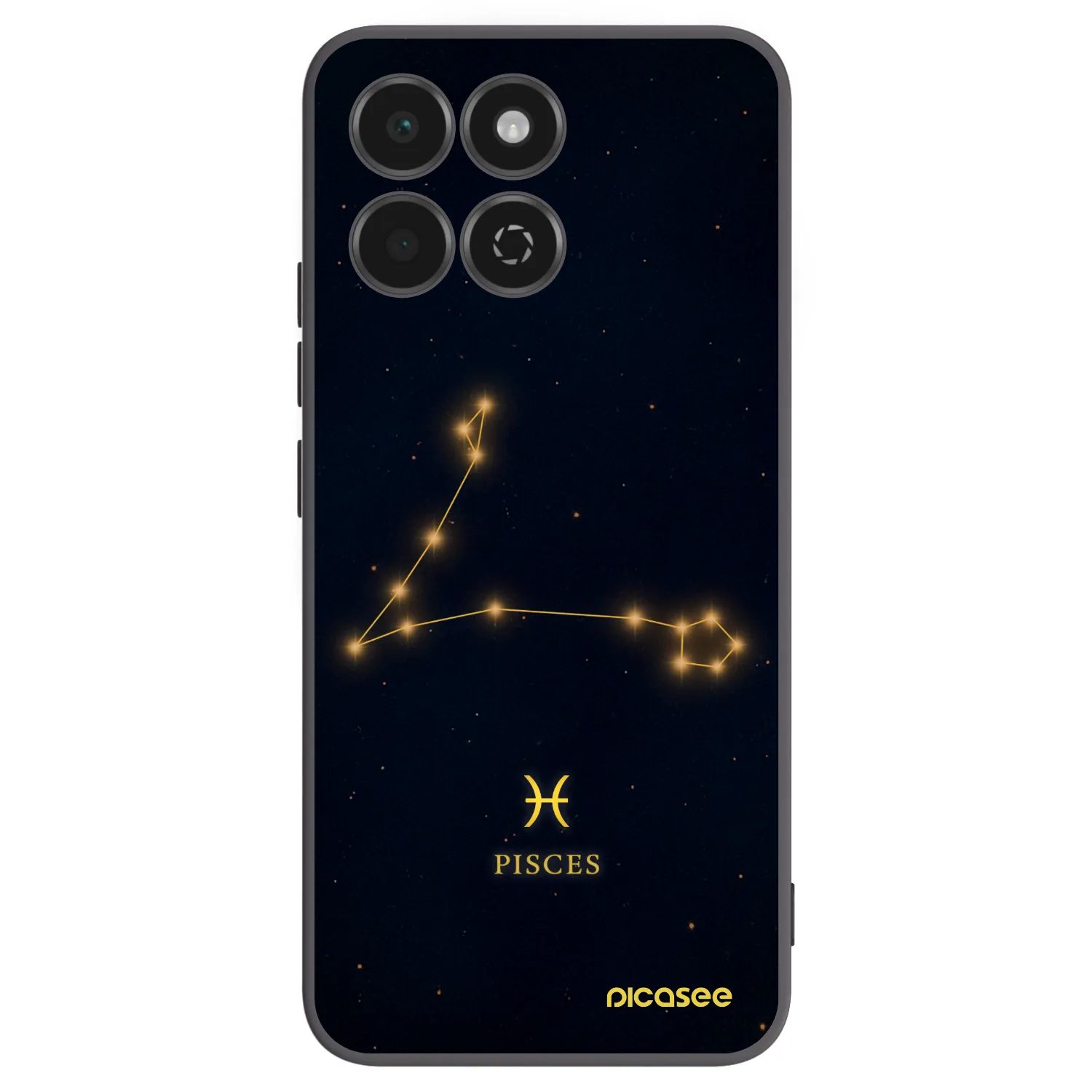 Picasee Honor 200 Smart 5G Hülle - Schwarzes Silikon - PISCES