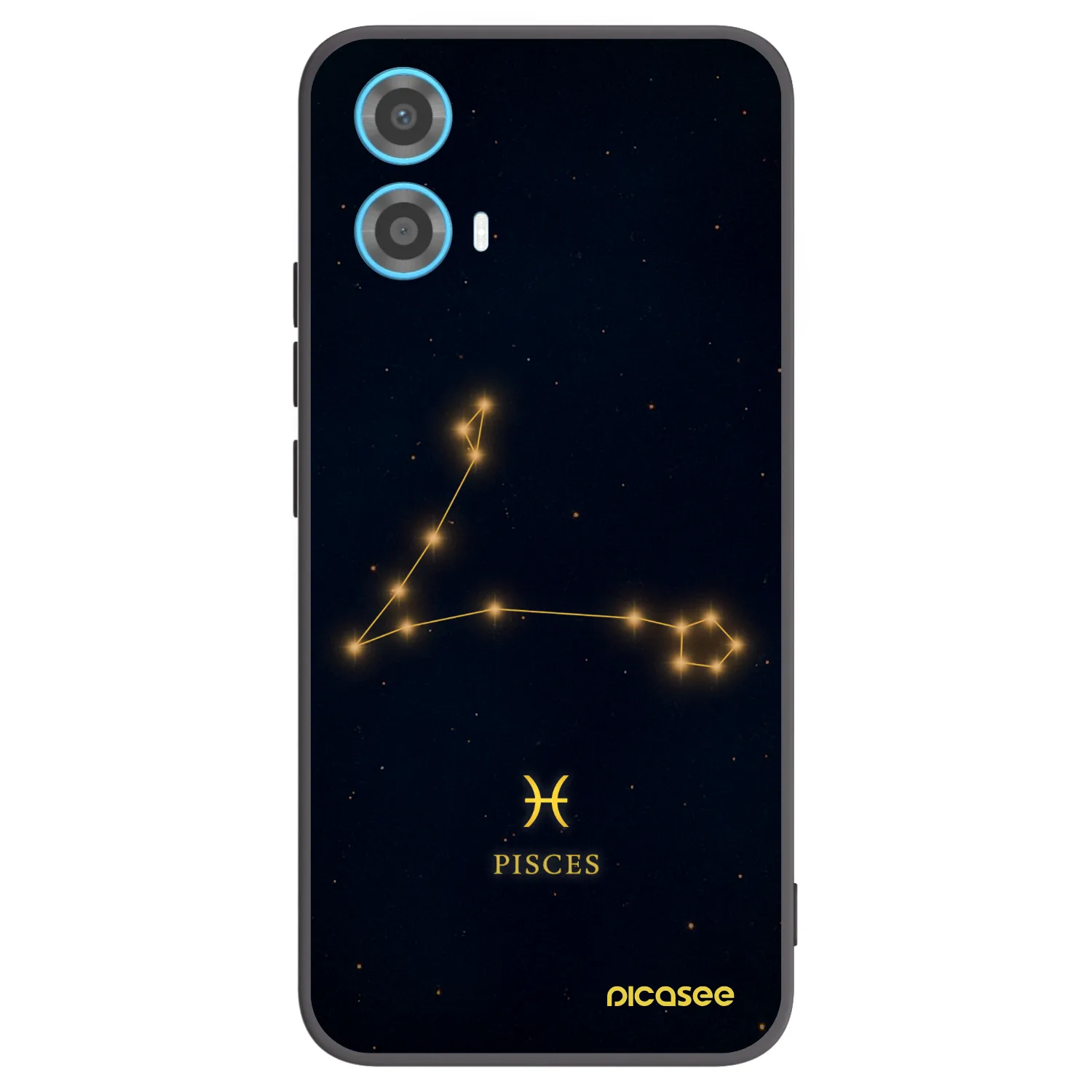 Picasee Motorola Moto G34 5G Hülle - Schwarzes Silikon - PISCES