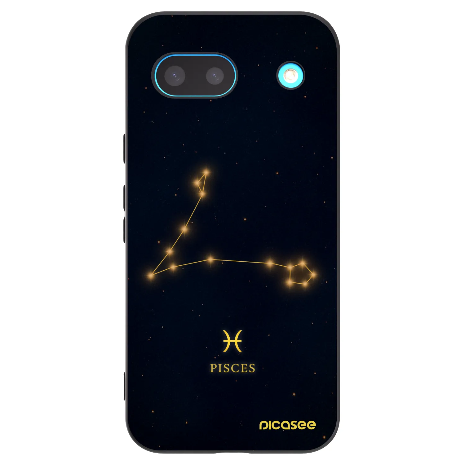 Picasee Google Pixel 8 Hülle - Schwarzes Silikon - PISCES